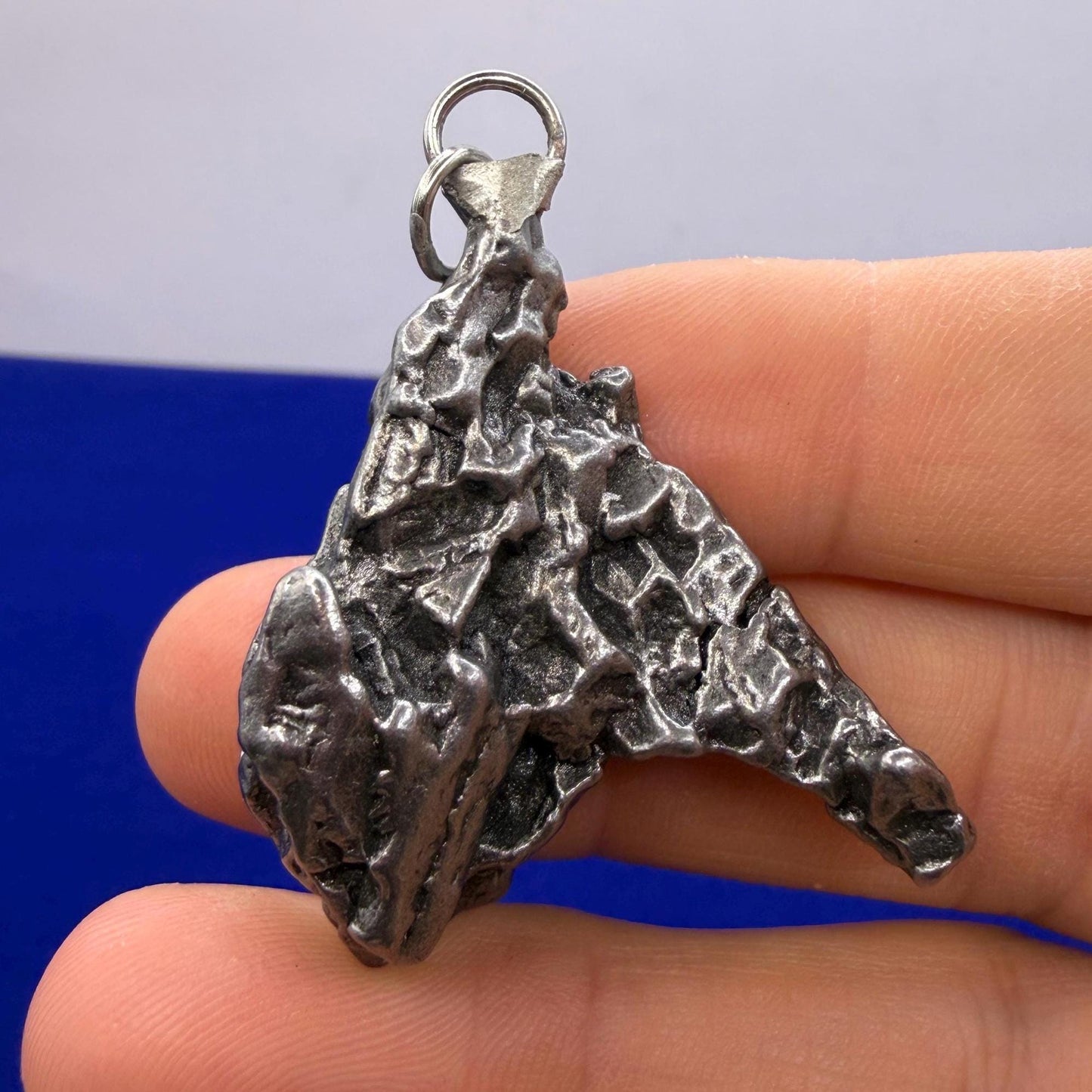Campo del Cielo Meteorite Pendant, Authentic Astronomy Gift, Cosmic Jewelry, 28.60 grams