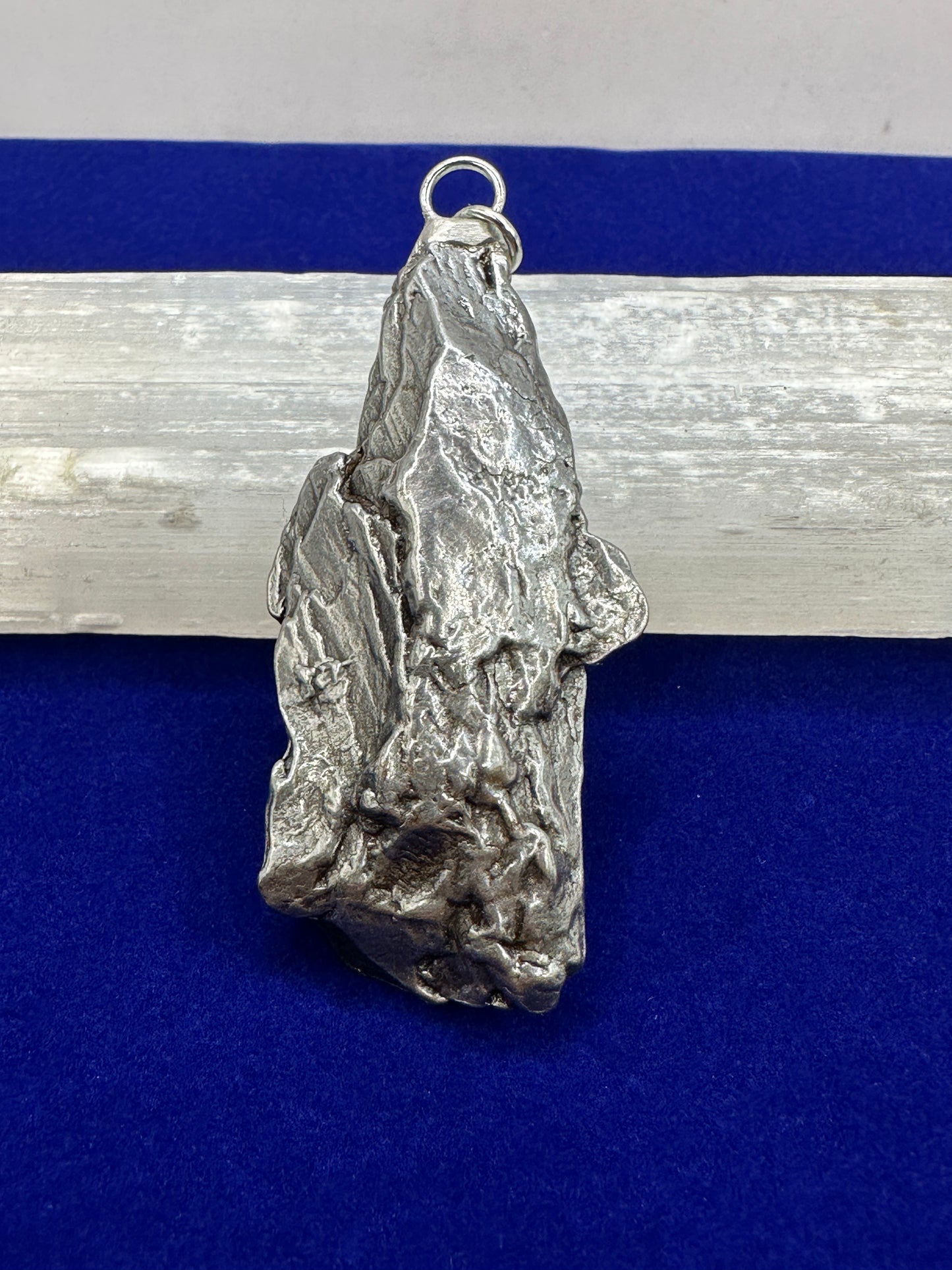 Beautiful Meteorite Campo del Cielo Pendant 56.05 Grams, Astronomy Gift, Authentic Meteorite, Meteorite Jewelry, Meteorite Pendant, COA