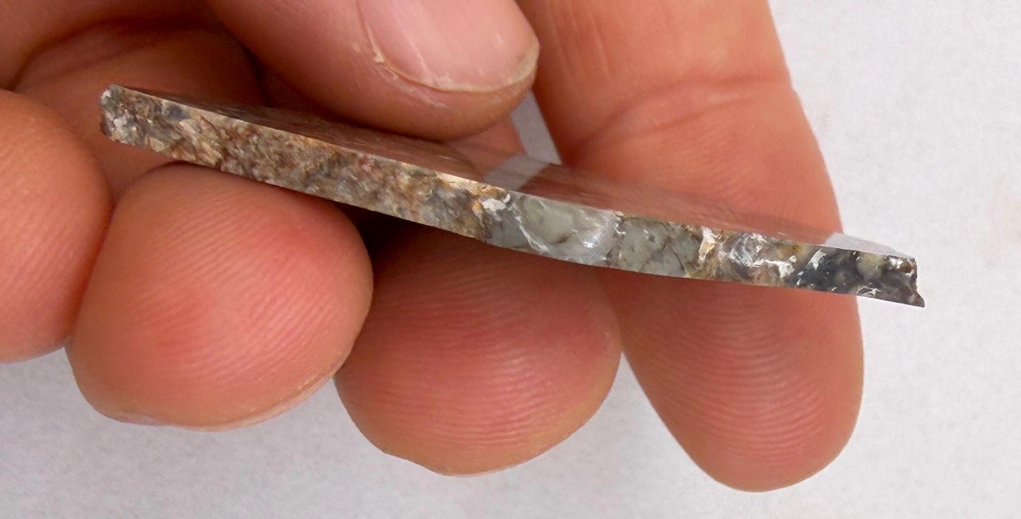 NWA 18045 Lunar Meteorite Slice, Authentic Moon Rock, Melt Breccia, 6.90 grams