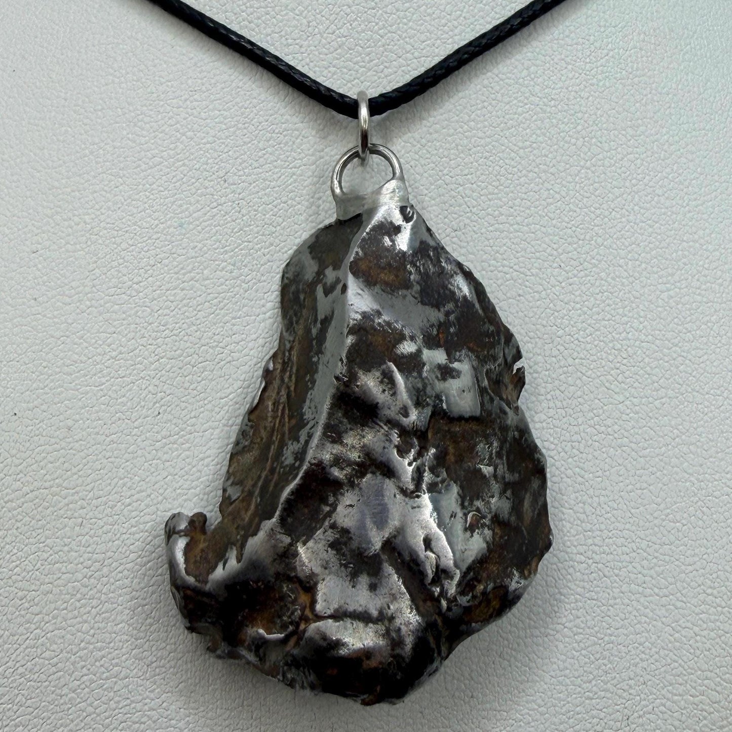 Gebel Kamil Iron Meteorite Pendant, Egypt, Authentic Meteorite, 55.15g