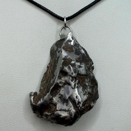 Gebel Kamil Iron Meteorite Pendant, Egypt, Authentic Meteorite, 55.15g