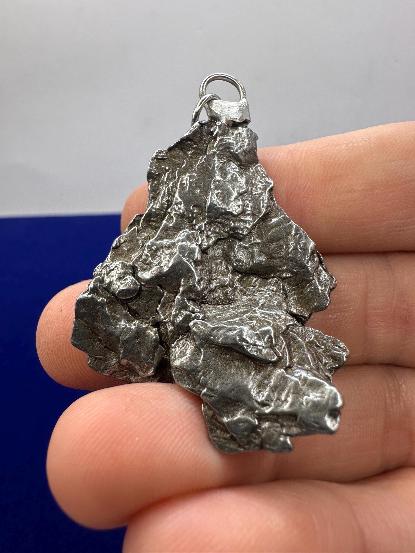 Campo del Cielo Meteorite Pendant: Rare Iron Space Gift, 21.02 grams