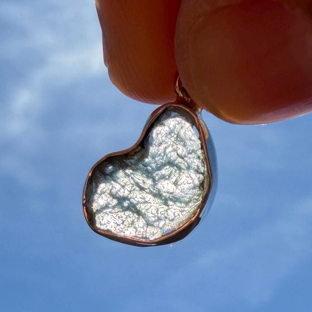 Authentic Moldavite Tektite Pendant: Czech Republic, Reiki Energy, 1.32 gram
