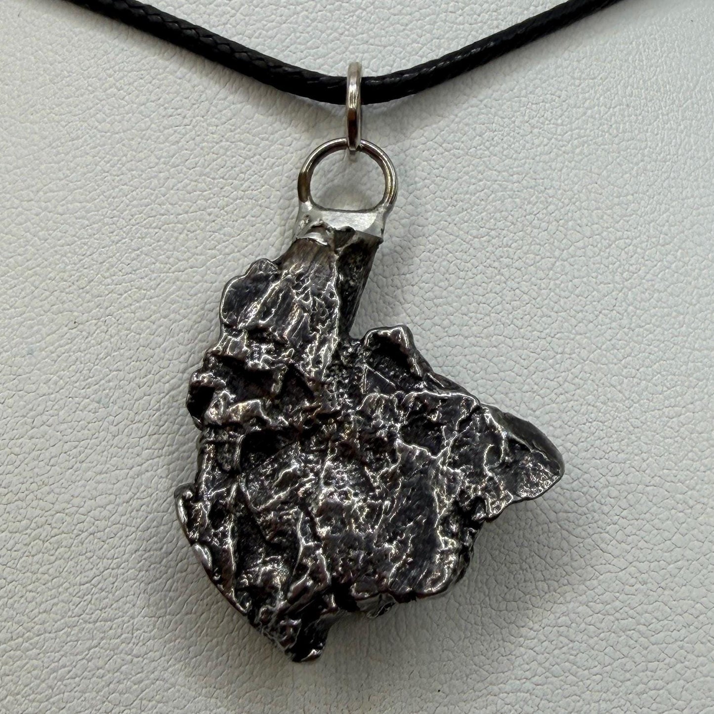 Campo del Cielo Meteorite Pendant, Authentic Astronomy Gift, Cosmic Jewelry, 14.35 grams