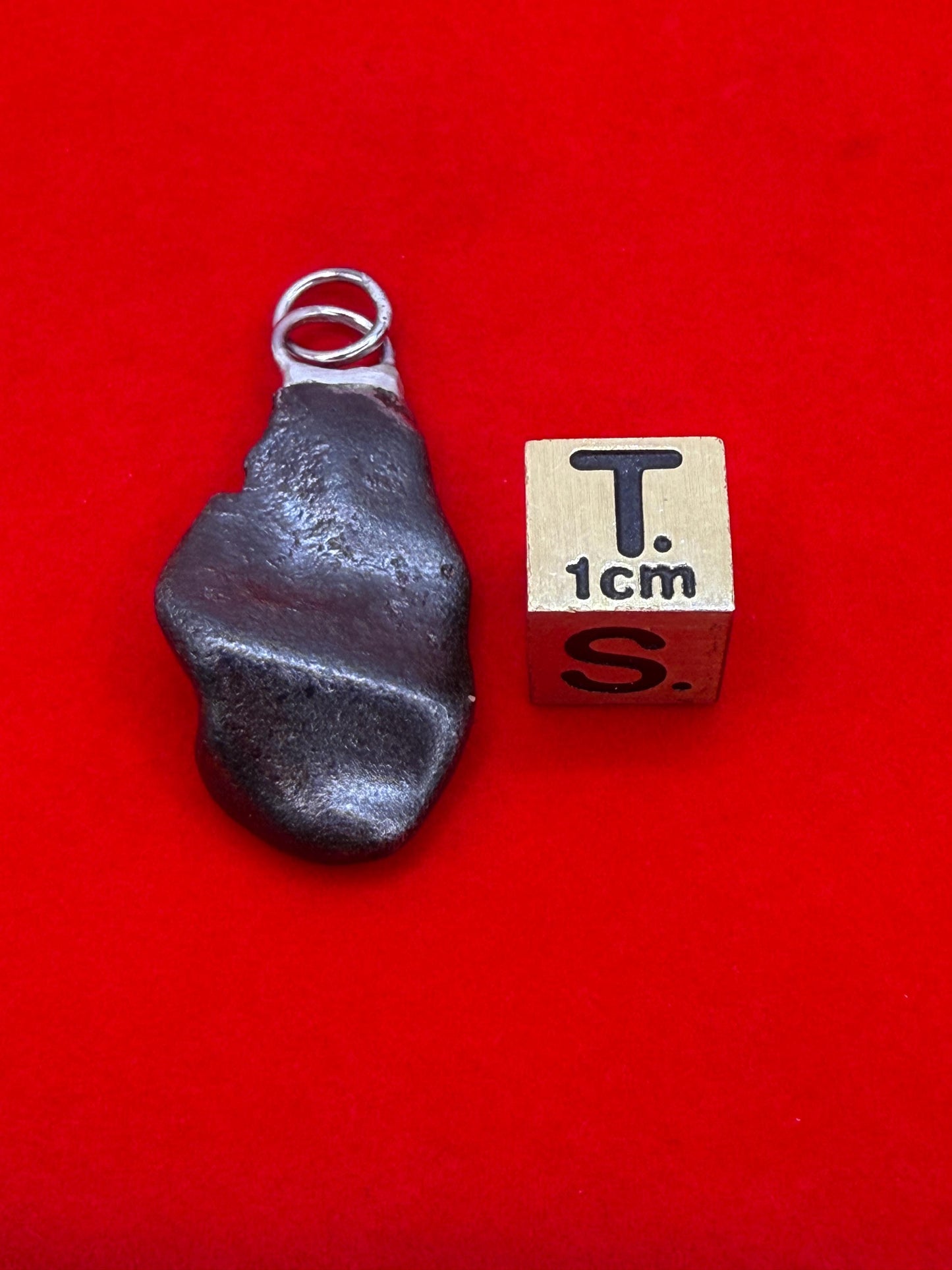 Sikhote-Alin Iron Meteorite Pendant: Astronomy Space Gift, 7.78g