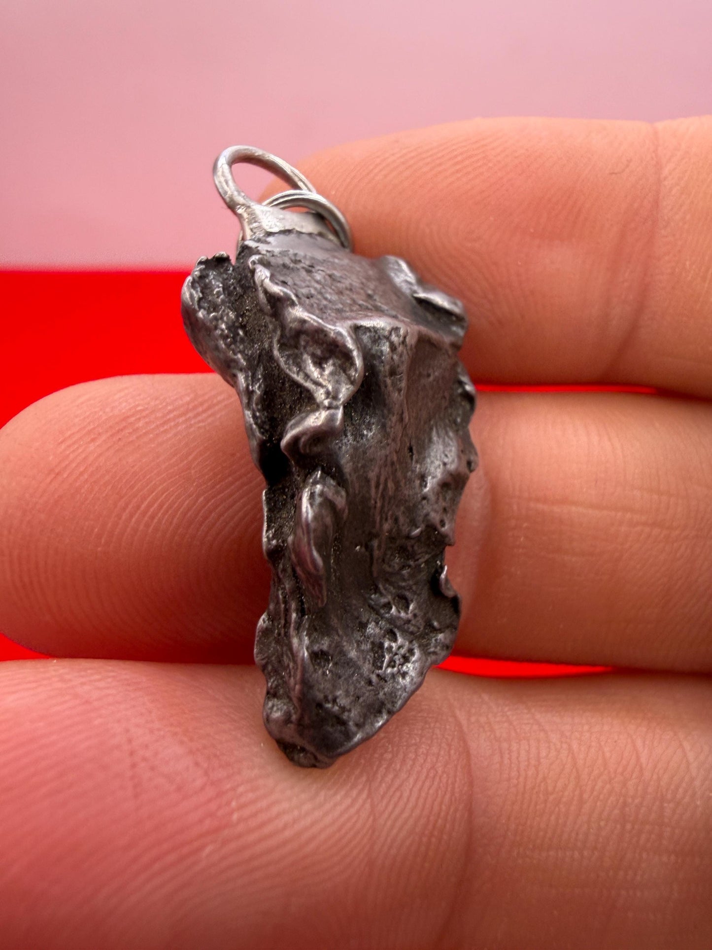 Sikhote-Alin Iron Meteorite Pendant: Astronomy Space Gift, 8.93g