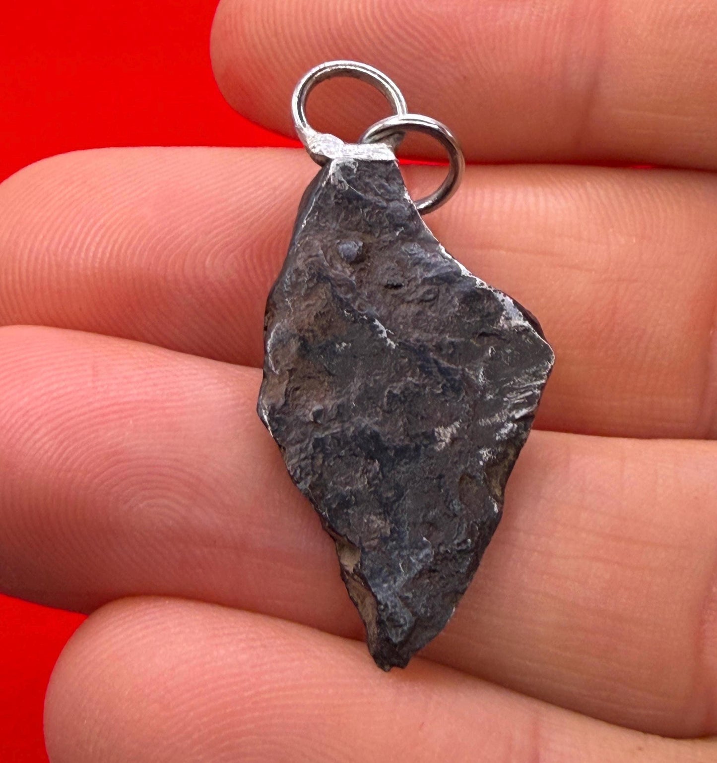 Agoudal Iron Meteorite Pendant: Handmade Astronomy Space Gift, Cosmic Pendant, 4.92 grams