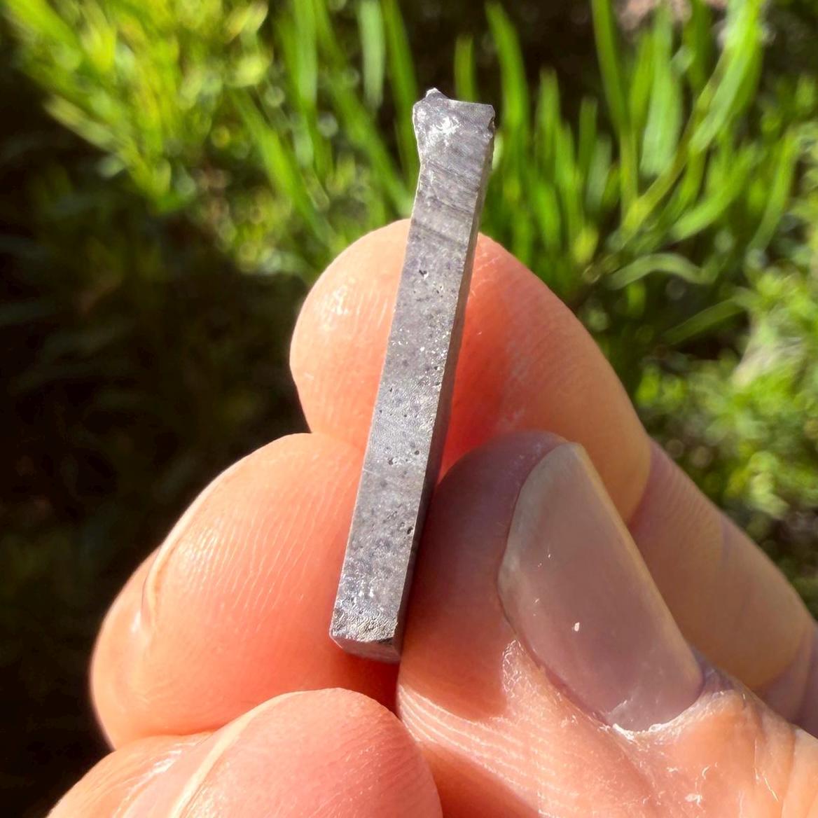NWA 16315 Lunar Melt Breccia Meteorite Slice, Authentic Moon Rock, Mauritania, 1.26g