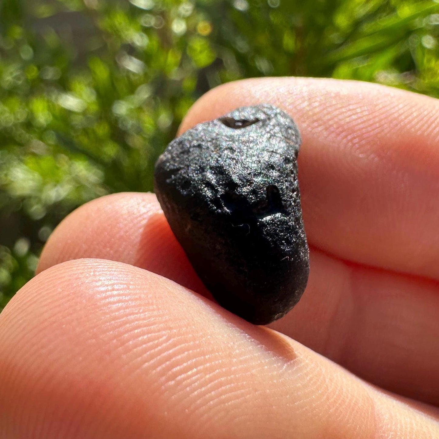 Saffordite Specimen: Arizona Cintamani Stone, Metaphysical Obsidian, Pseudo-Tektite, 1.95 grams