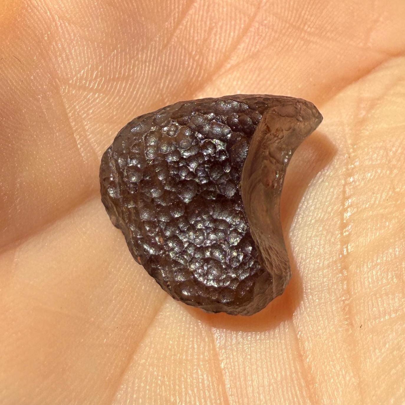 Colombianite Specimen: Translucent Pseudo-Tektite, Shamanic Healing Stone, 3.80 grams