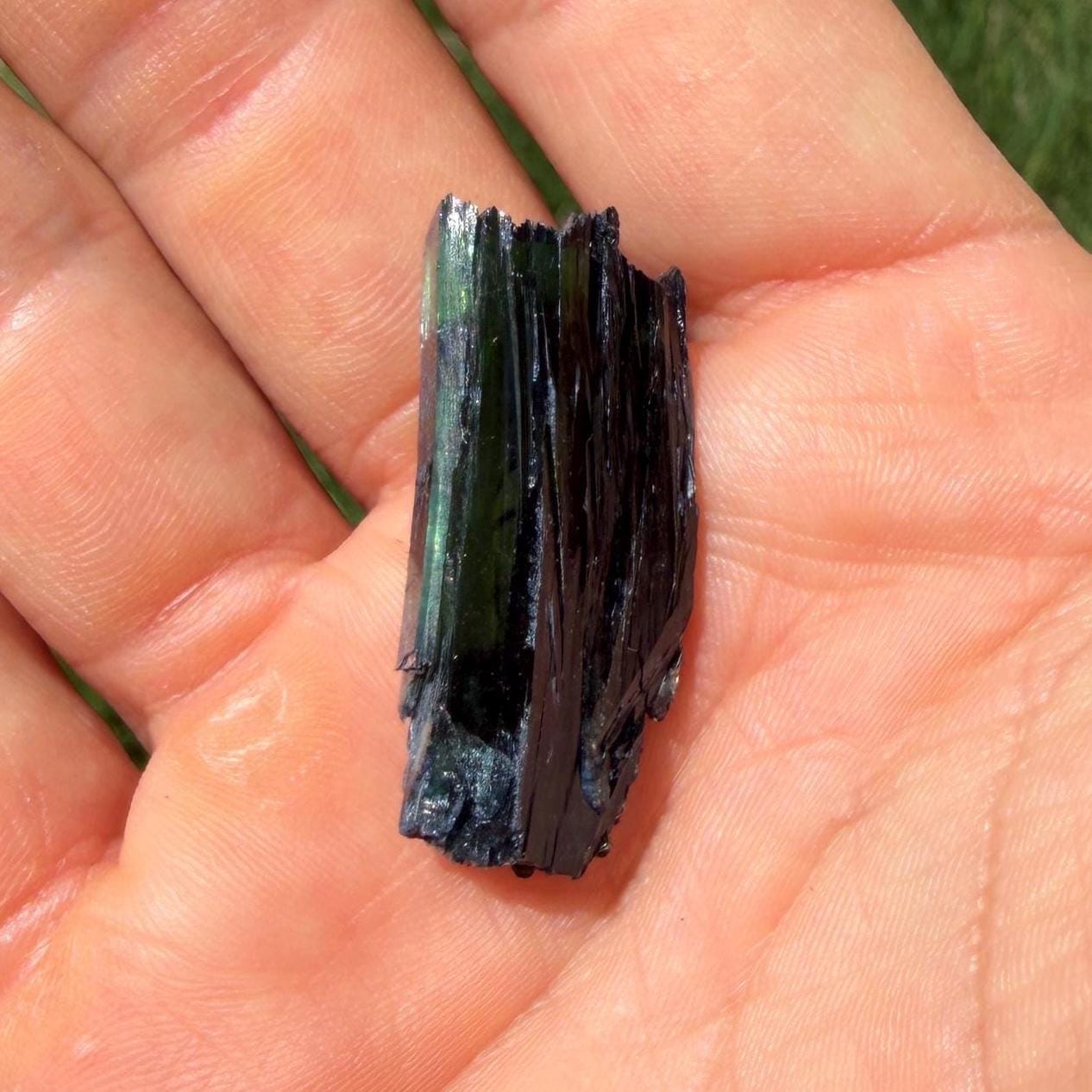 Rare Brazilian Vivianite Crystal: Reiki Energy Stone, Collector's Gem, 5.68g/28.4ct