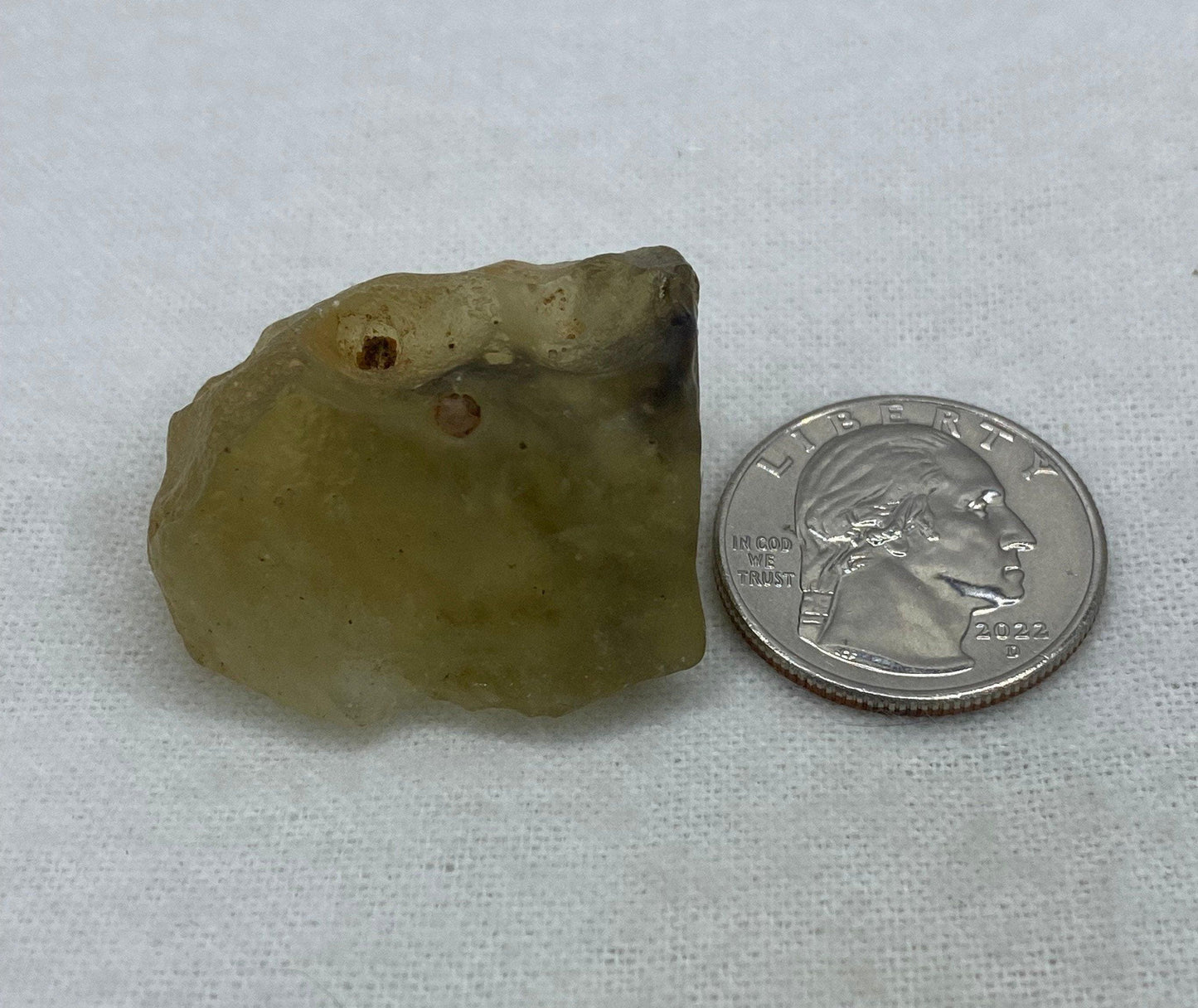 Libyan Desert Glass Tektite: Golden Crystal Talisman, 19.45 grams
