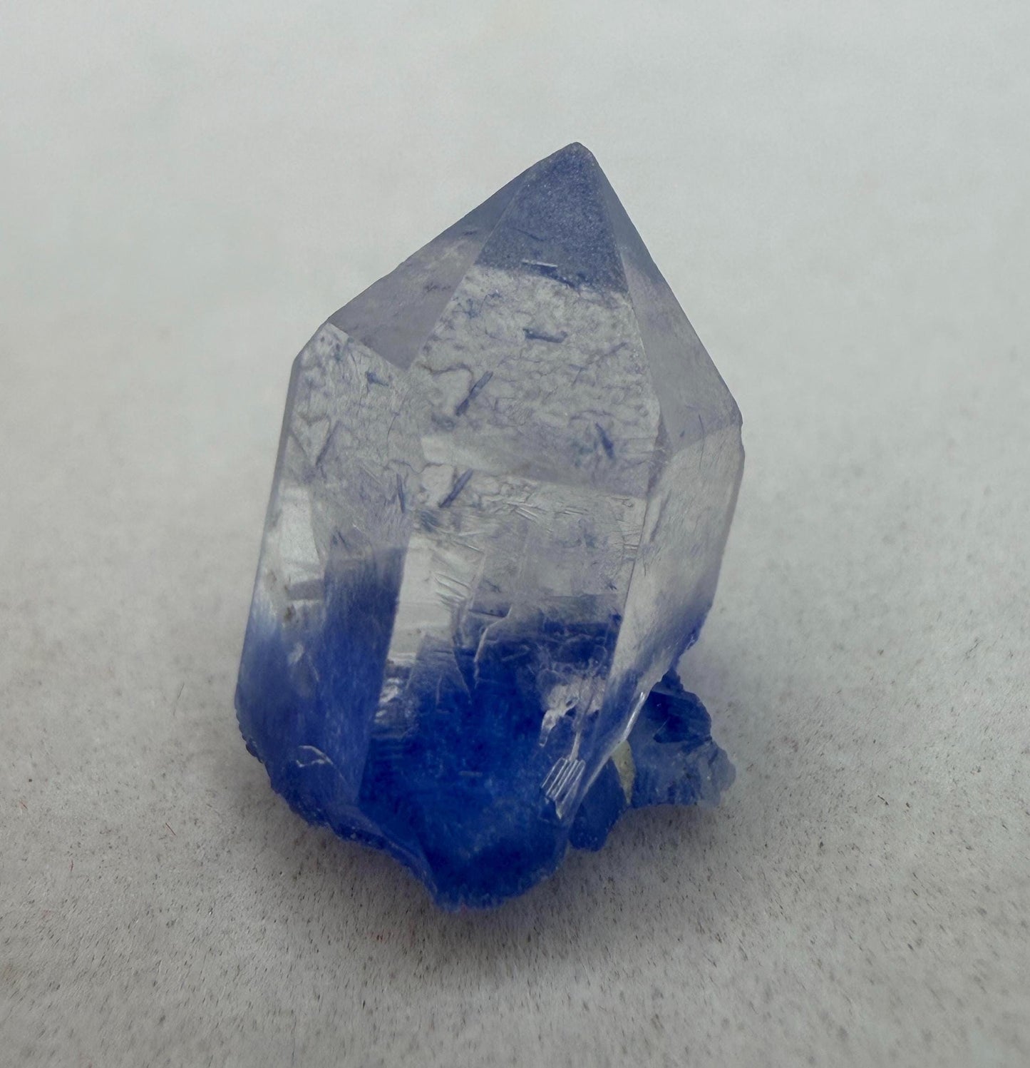 Brazilian Dumortierite Crystal- Blue Crystal Point, Rare Micro Specimen, 2.22g/11.1ct