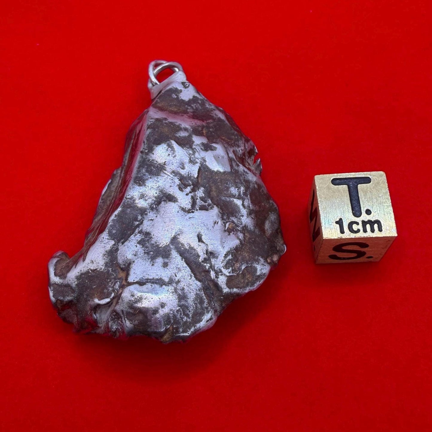 Gebel Kamil Iron Meteorite Pendant, Egypt, Authentic Meteorite, 55.15g