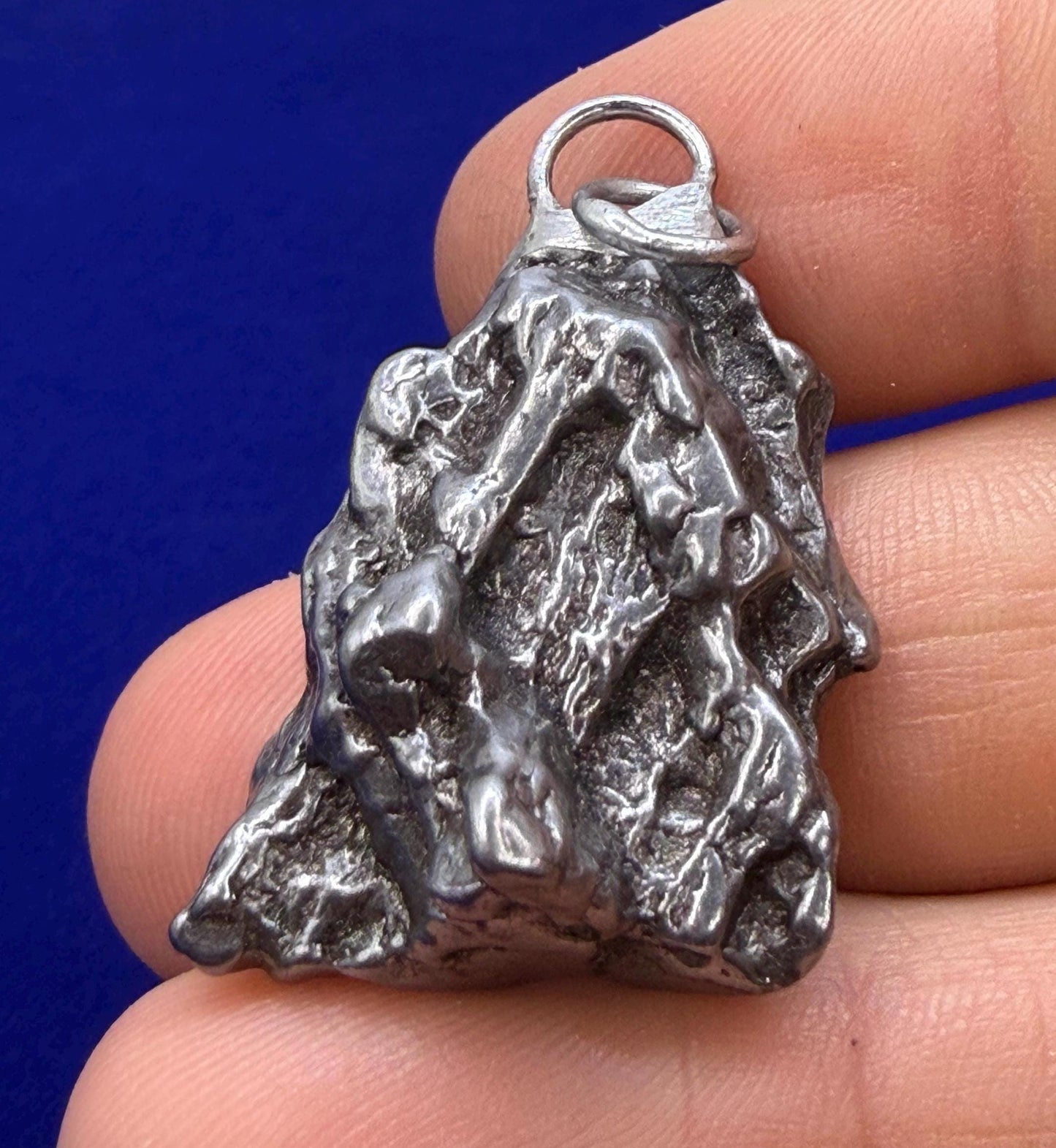 Campo del Cielo Meteorite Pendant, Authentic Astronomy Gift, Cosmic Jewelry, 20.13 grams