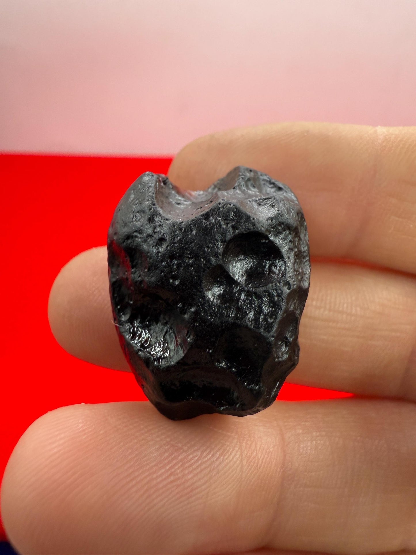 Indochinite Tektite: Indonesian Impactite Rock, Energy Work Stone, 10.50 grams