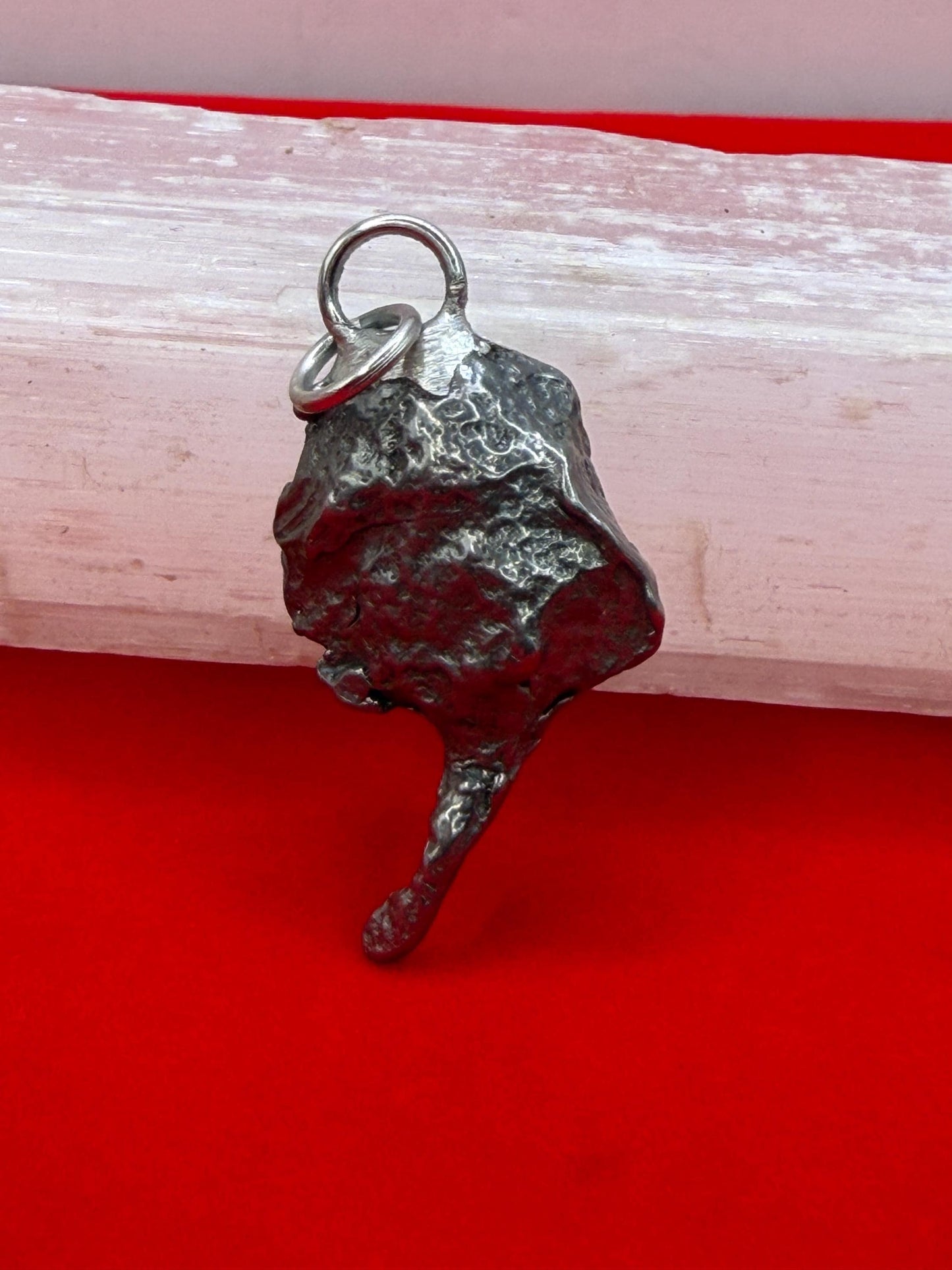 Gebel Kamil Iron Meteorite Pendant, 9.26 grams, Egypt, Authentic Meteorite