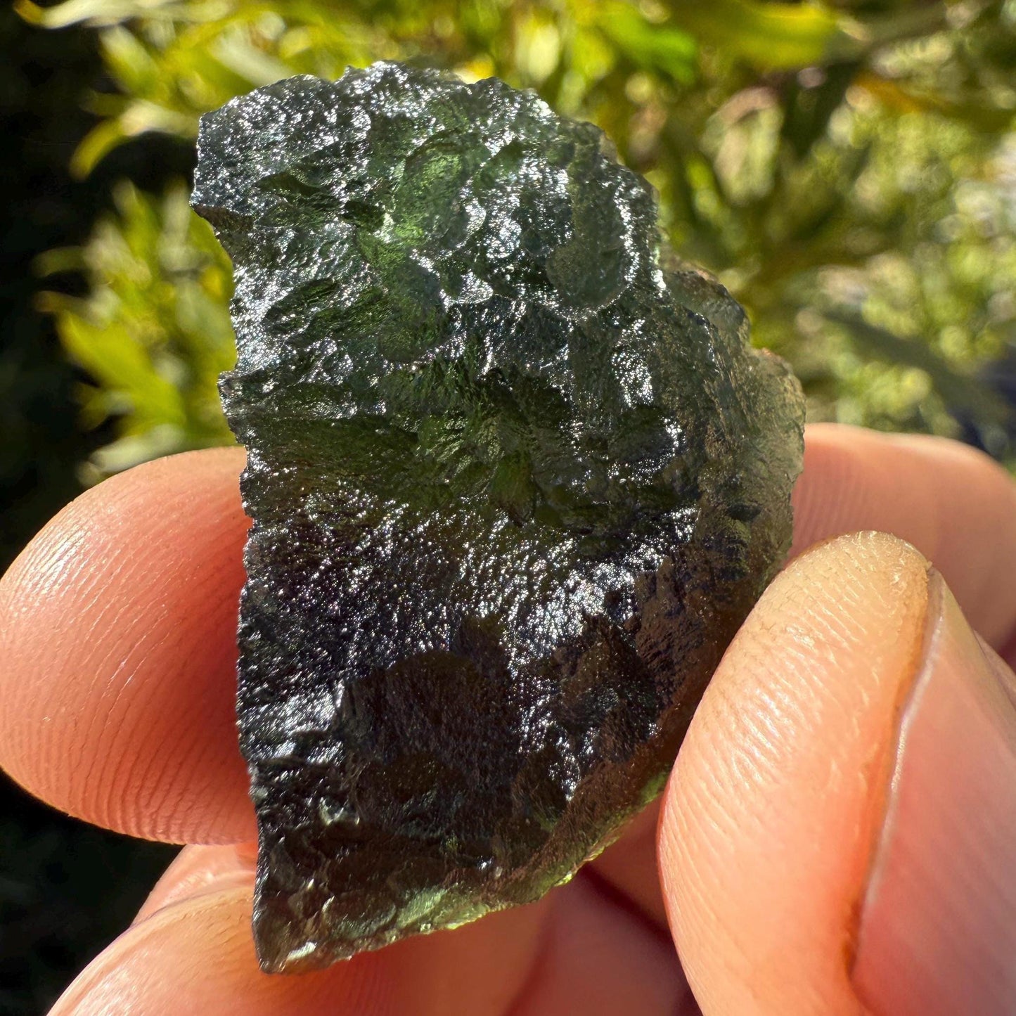 Authentic Moldavite Tektite Specimen, Czech Republic, 8.79 grams
