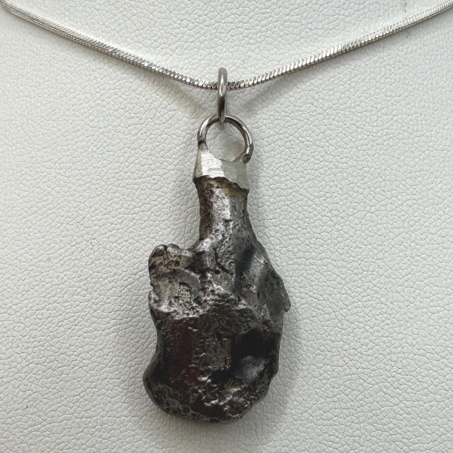 Sikhote-Alin Iron Meteorite Pendant: Astronomy Space Gift, 10.16g