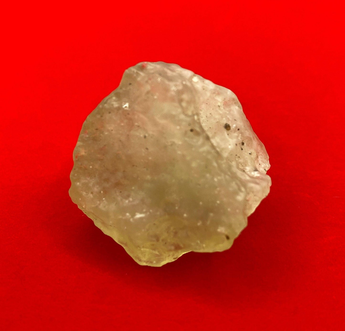 Libyan Desert Glass: Golden Tektite Talisman (27.17 grams)