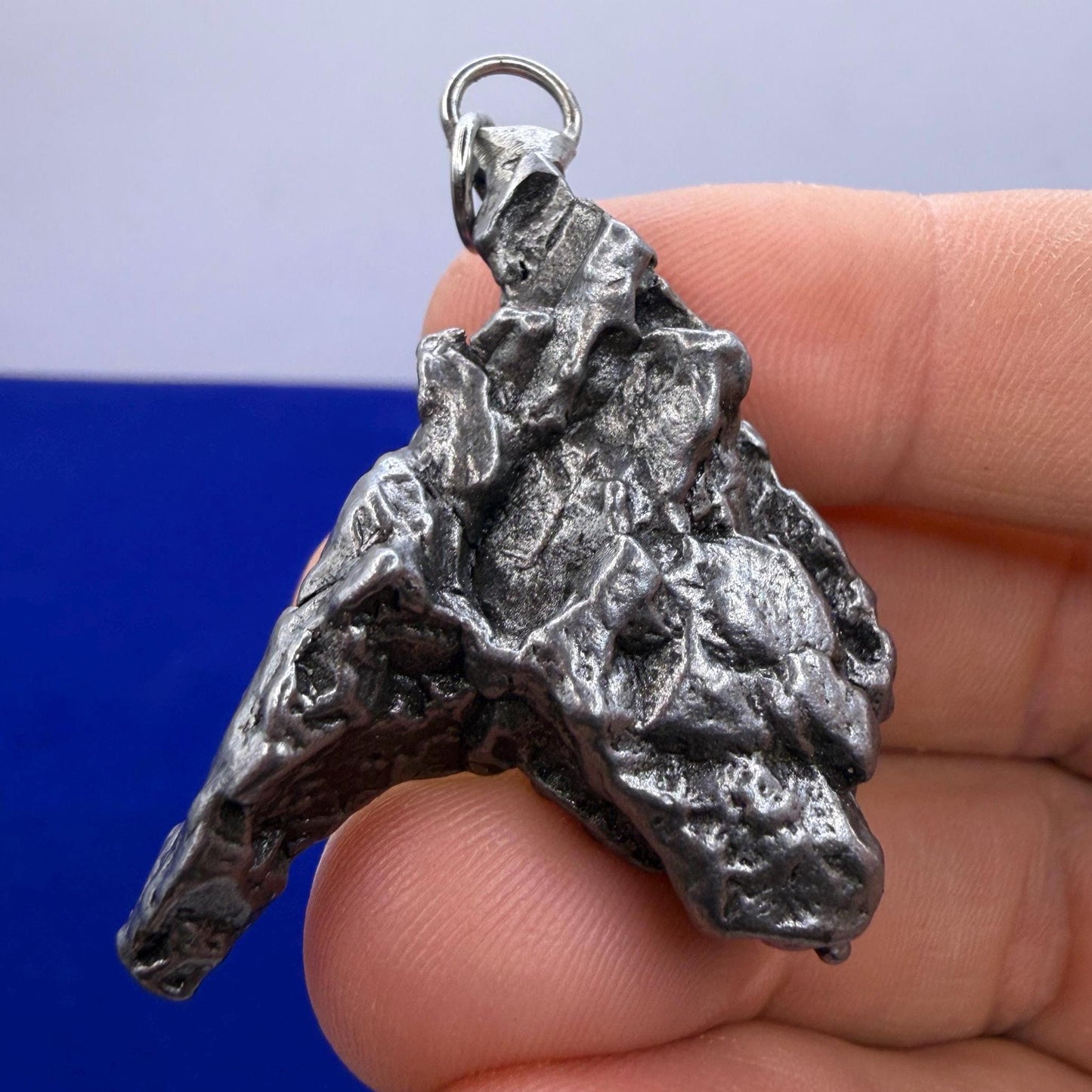 Campo del Cielo Meteorite Pendant, Authentic Astronomy Gift, Cosmic Jewelry, 28.60 grams