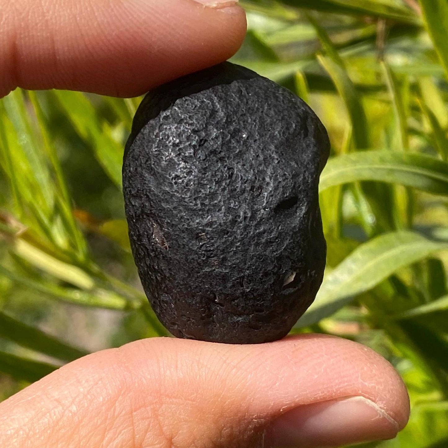 Saffordite Stone: Rare Cintamani, Arizona Tektite -17.34 Grams