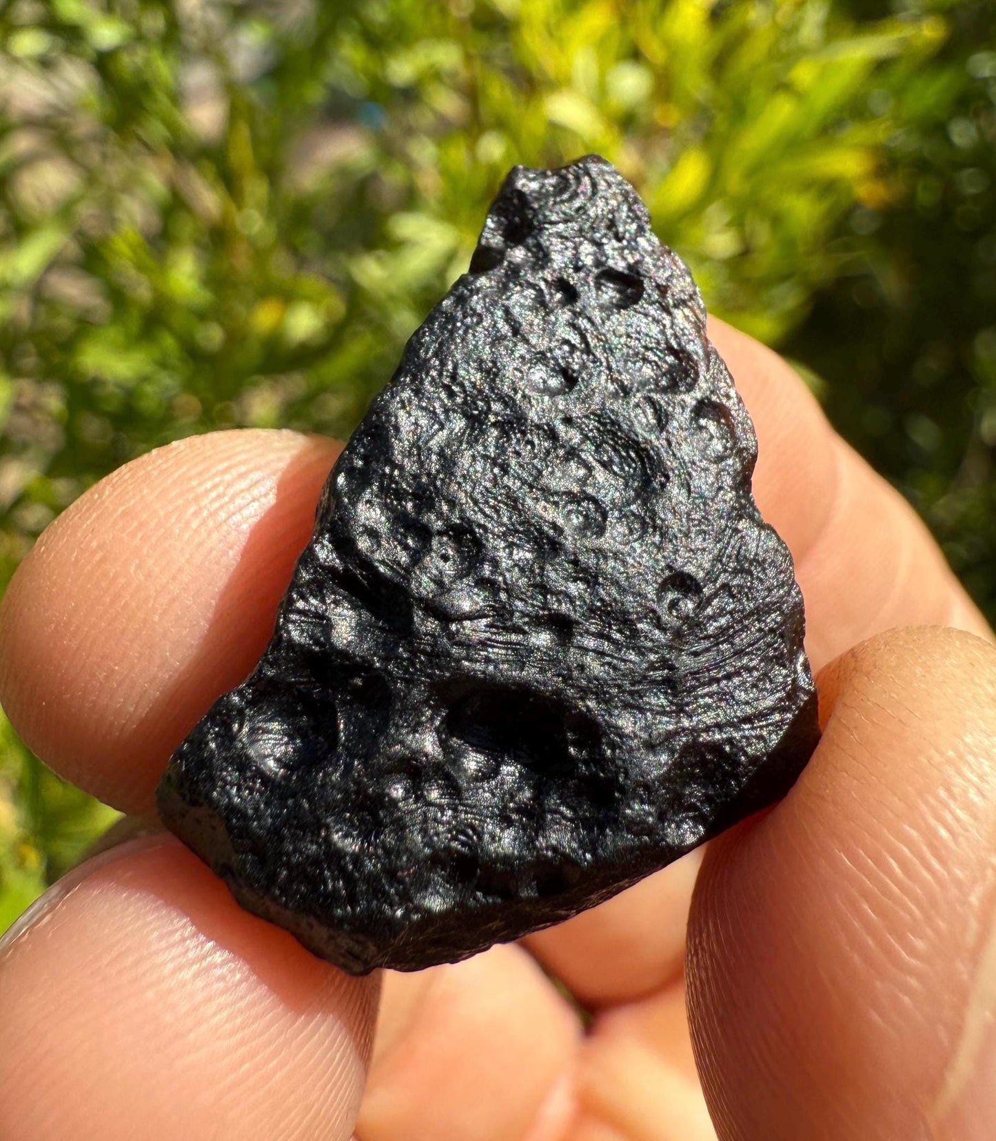 Indonesian Tektite: Impactite Rock - Astronomy Space Gift, 7.01 grams