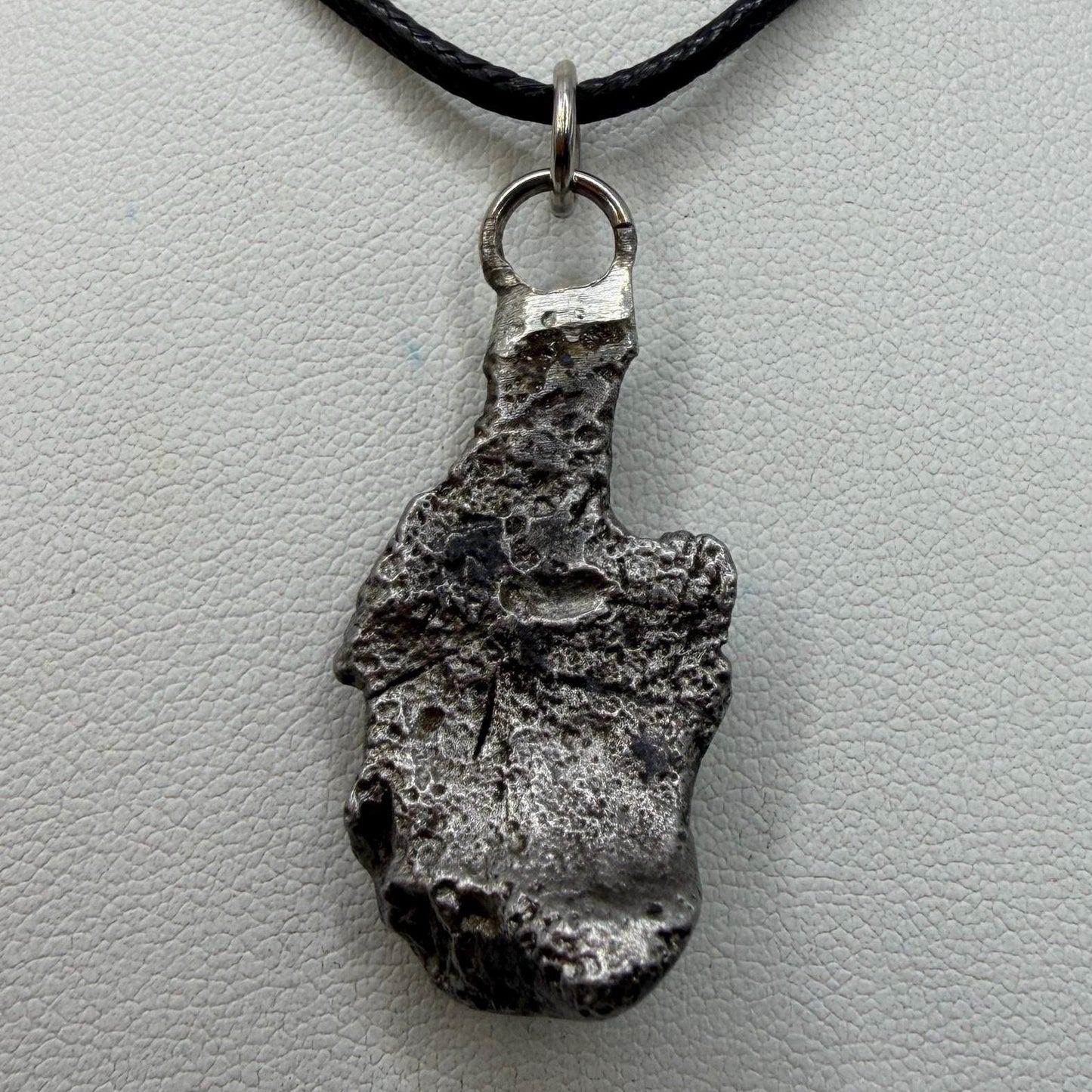 Sikhote-Alin Iron Meteorite Pendant: Astronomy Space Gift, 10.16g