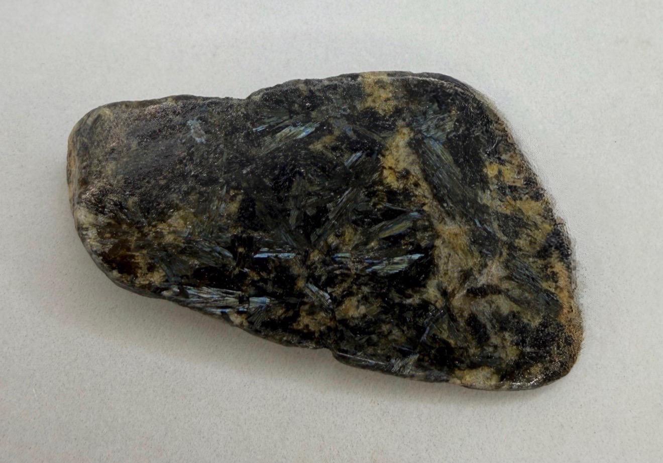 Rare Nuummite Crystal Finland, Genuine Sorcerer’s Stone, Iridescent Stone, 48.82g
