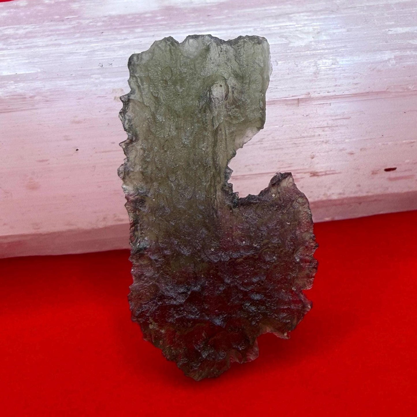 Authentic Moldavite Tektite Specimen: 2.80 grams, Reiki Talisman