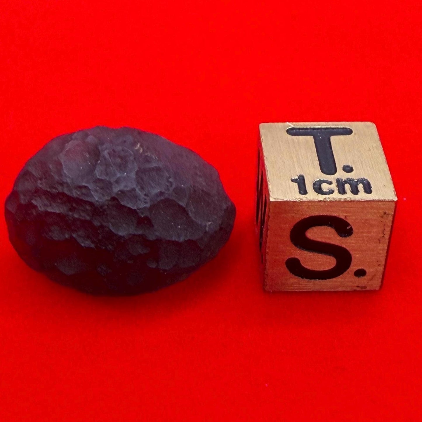 Saffordite Stone: Rare Cintamani, Arizona Pseudo-Tektite -3.29 Grams