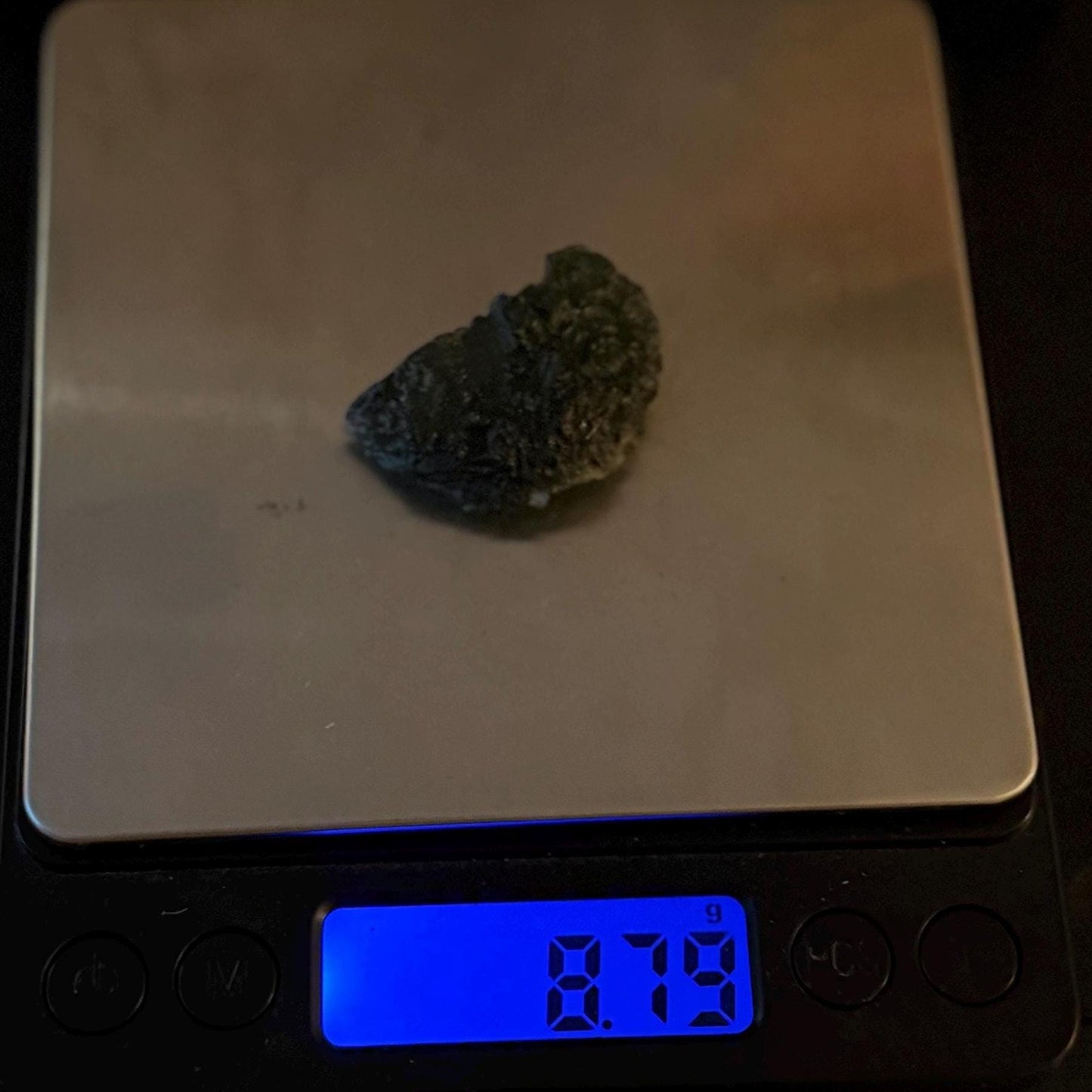 Authentic Moldavite Tektite Specimen, Czech Republic, 8.79 grams