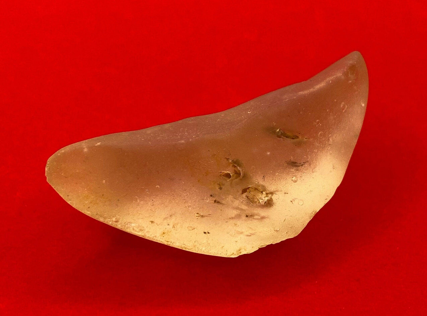Rare Libyan Desert Glass: Golden Tektite Talisman, 13.47 grams