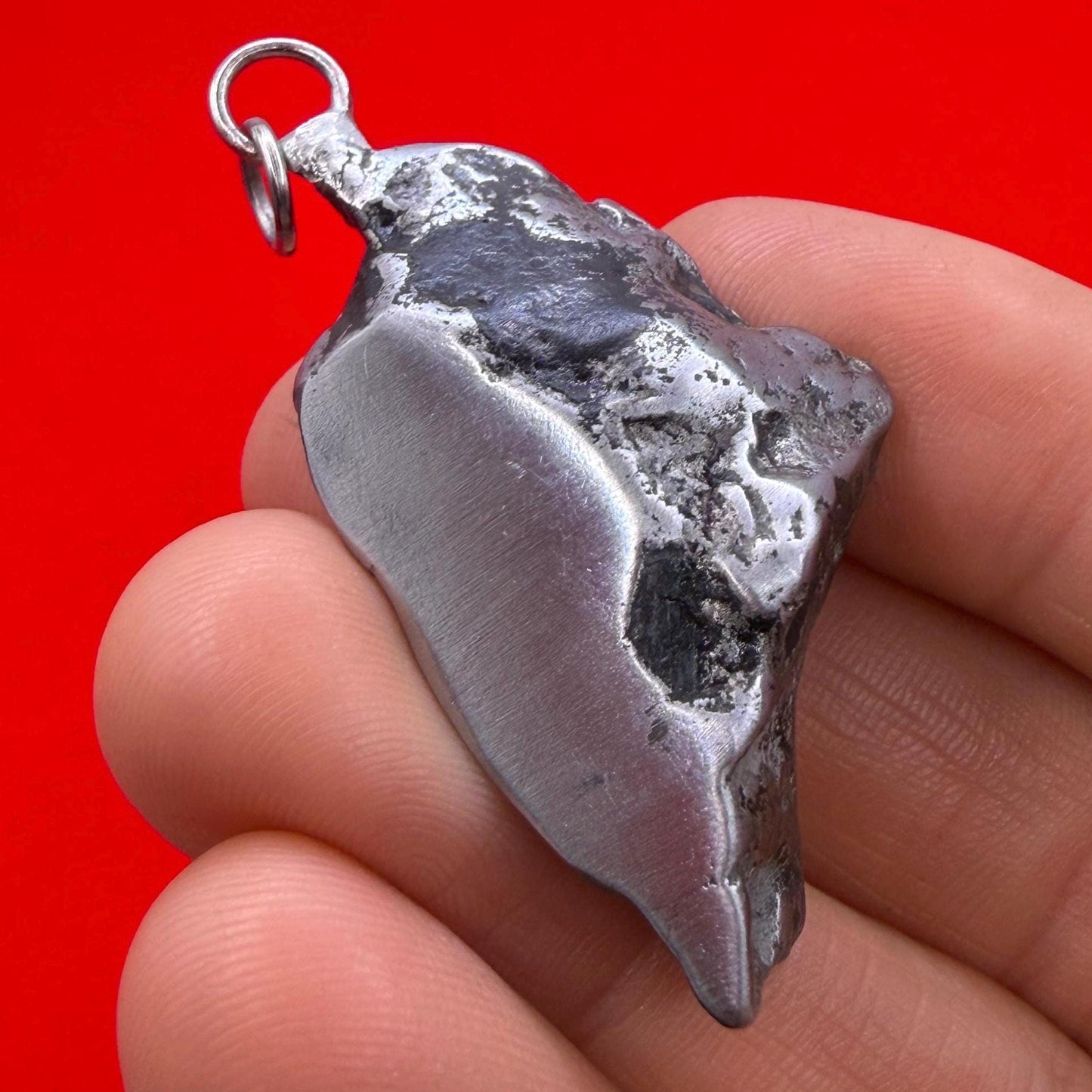 Agoudal Iron Meteorite Pendant: Handmade Astronomy Space Gift, Cosmic Pendant, 42.38 grams