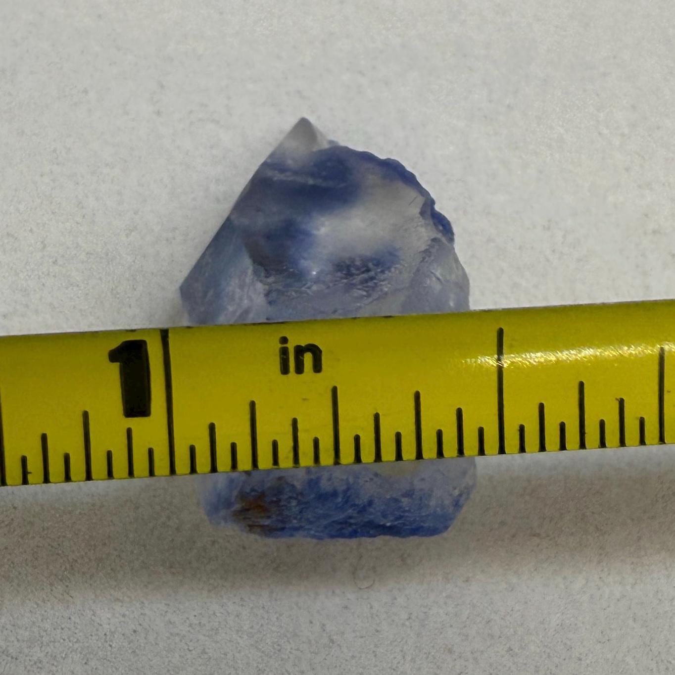 Rare Blue Dumortierite Crystal: Brazilian Gemstone for Reiki and Meditation, 4.43g/22.15ct