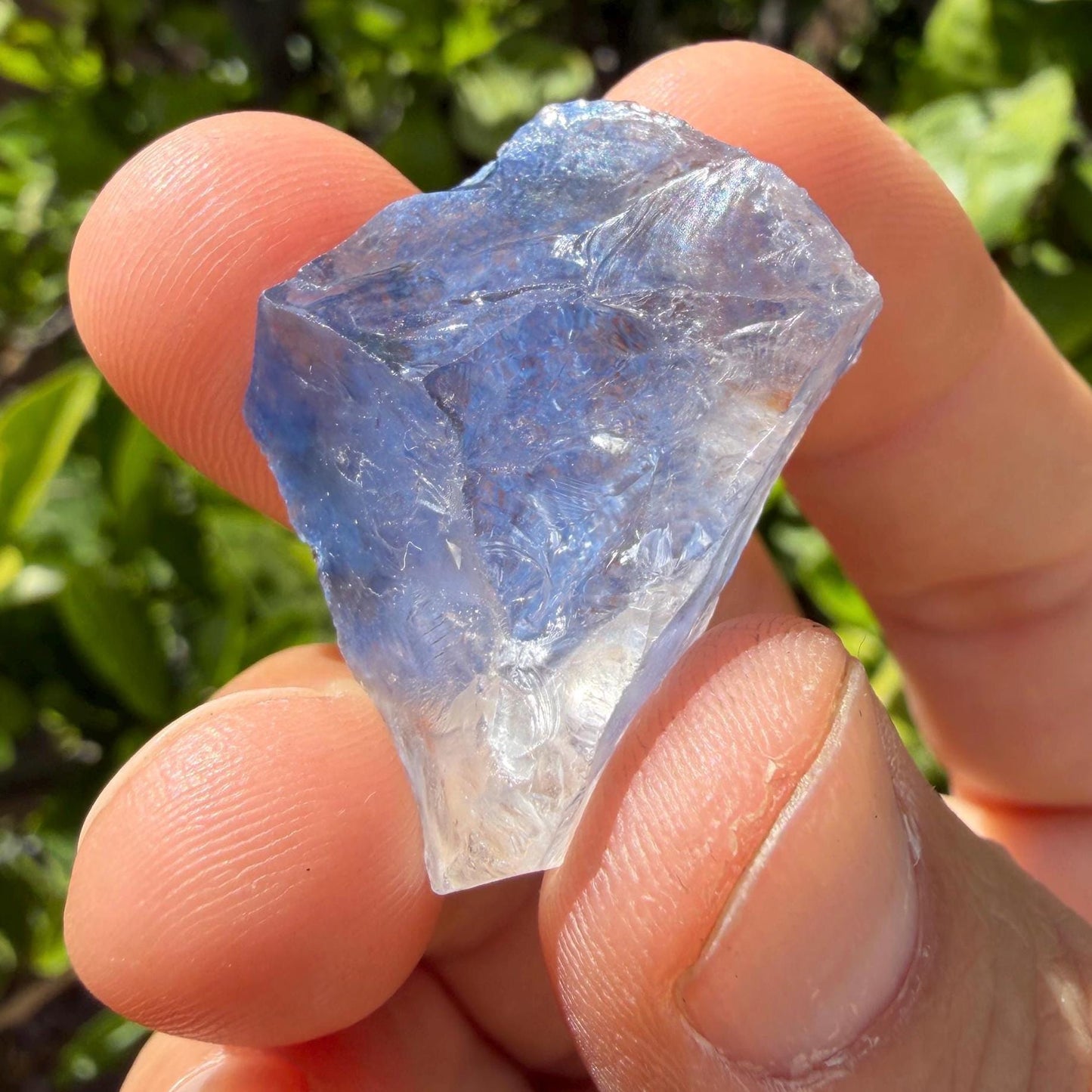 Rare Blue Dumortierite Crystal: Brazilian Gemstone for Reiki and Meditation, 11.23g/56.15ct