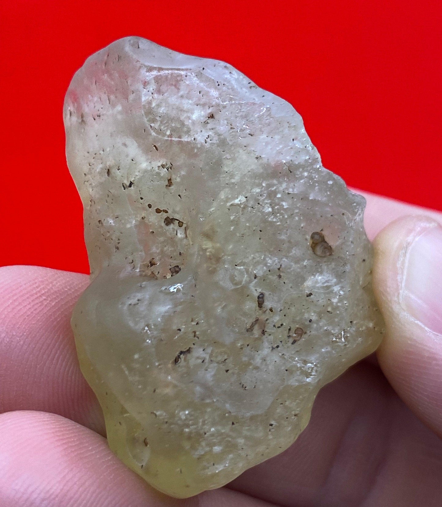 Rare Libyan Desert Glass: Golden Tektite Talisman, 22.70 grams