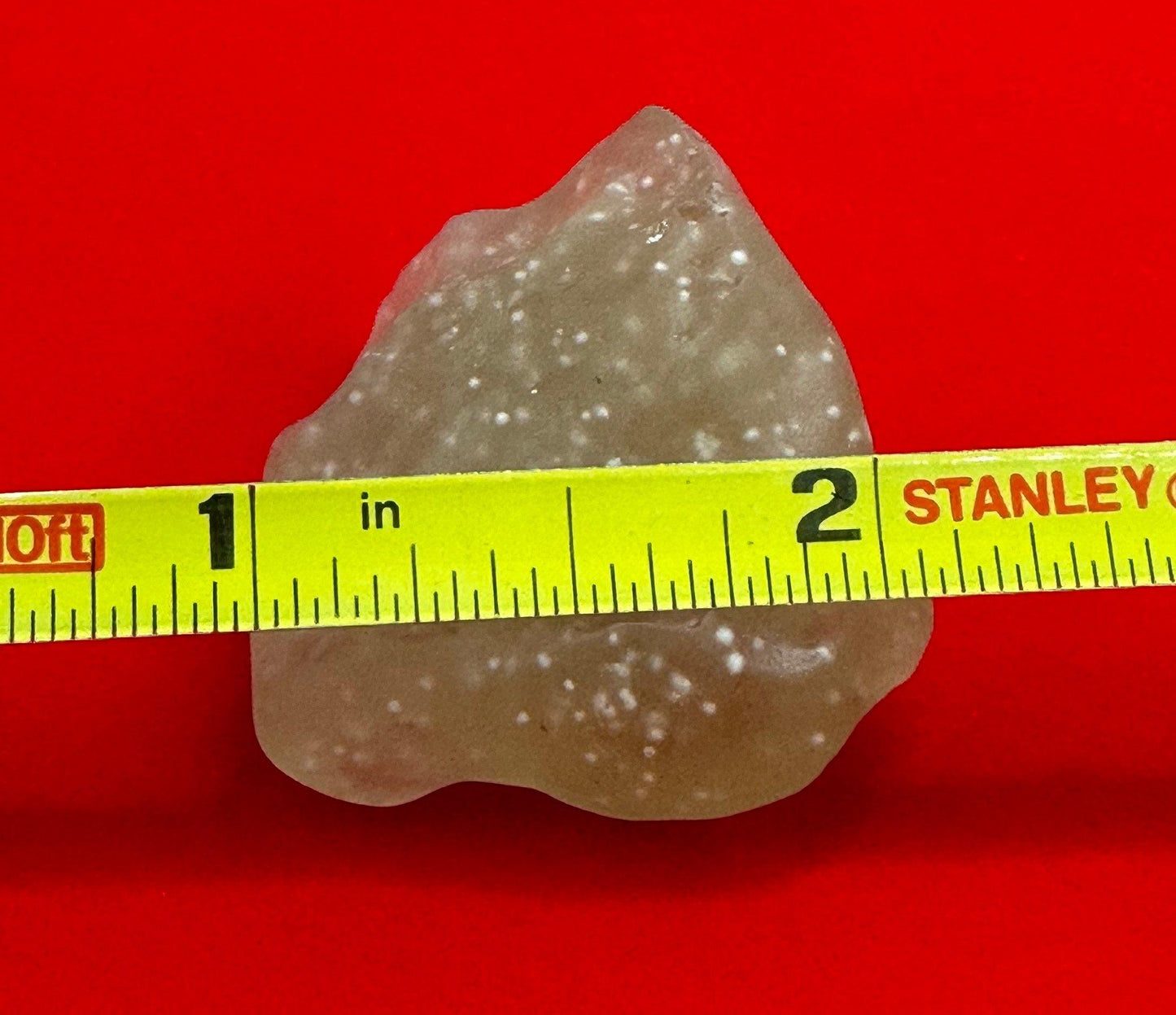 Libyan Desert Glass: Golden Tektite Talisman with Sand Grains, 20.86 grams
