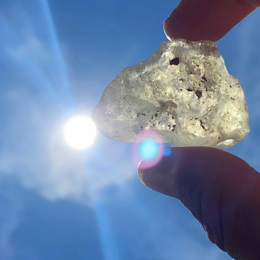 Rare Libyan Desert Glass: Golden Tektite Talisman, 22.70 grams