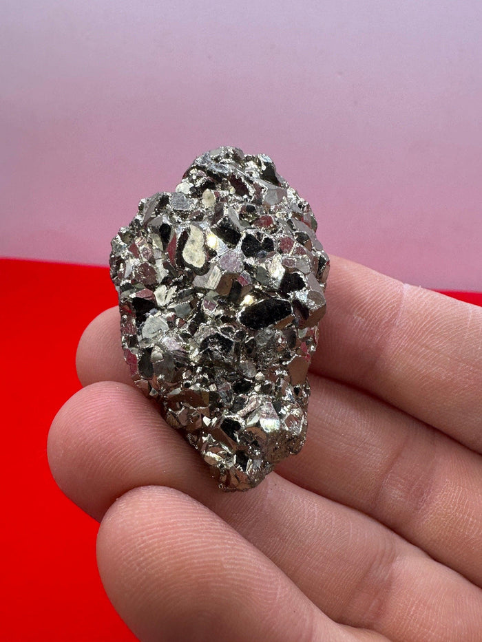 Arizona Pyrite Specimen: Raw Fools Gold, Balance Stone, 50.22 Grams