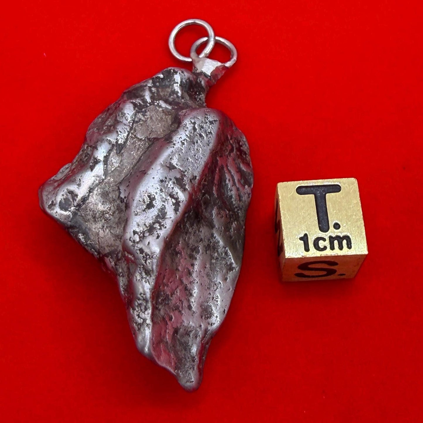 Agoudal Iron Meteorite Pendant: Handmade Astronomy Space Gift, Cosmic Pendant, 42.38 grams