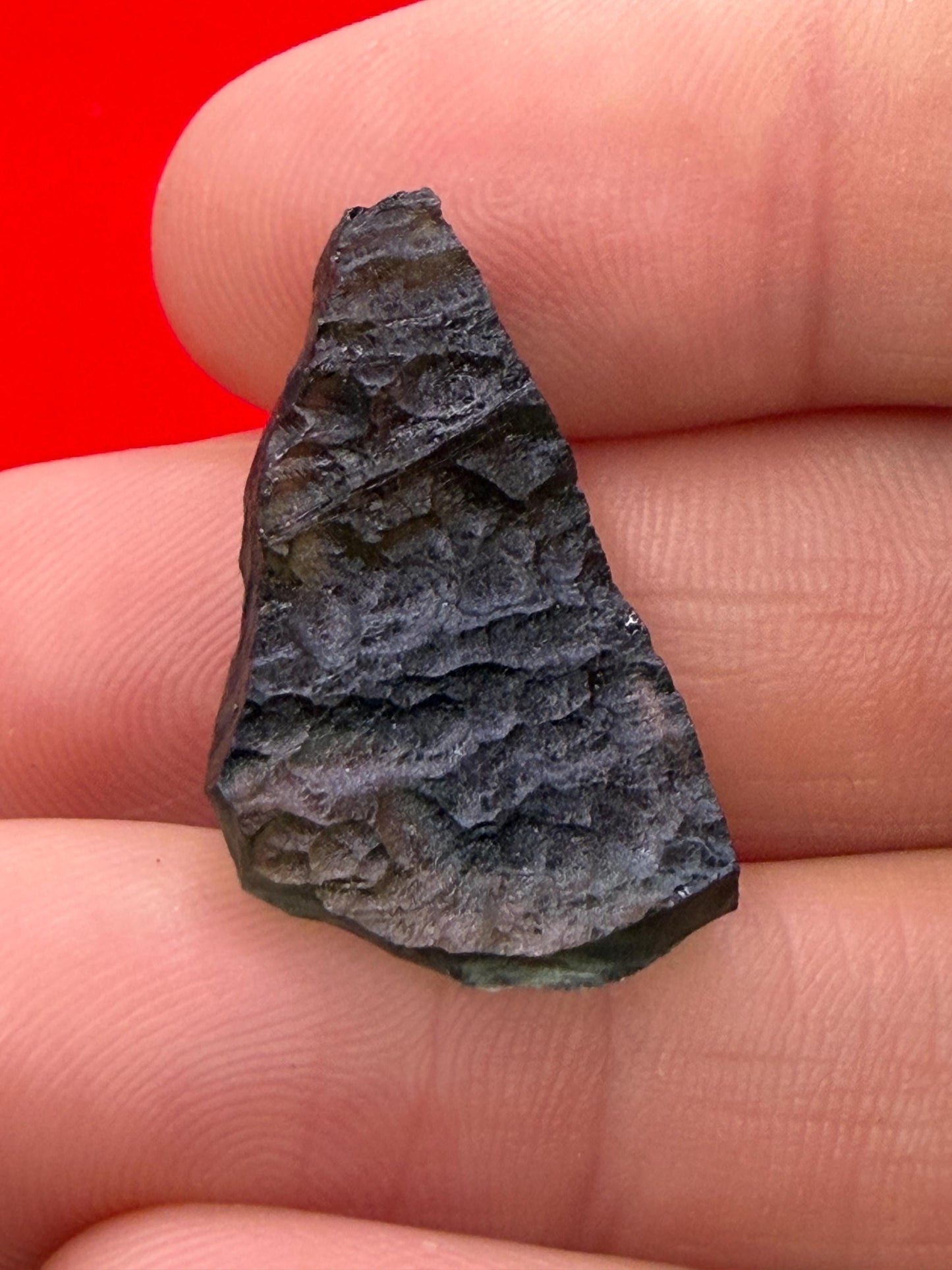 Authentic Moldavite Tektite Specimen: 3.53 grams, Reiki Talisman