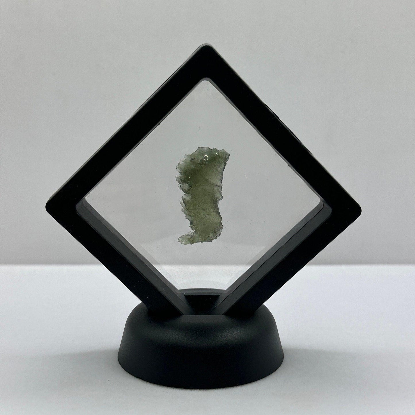 Moldavite Tektite Specimen, Forest Green Crystal (2.90 grams)