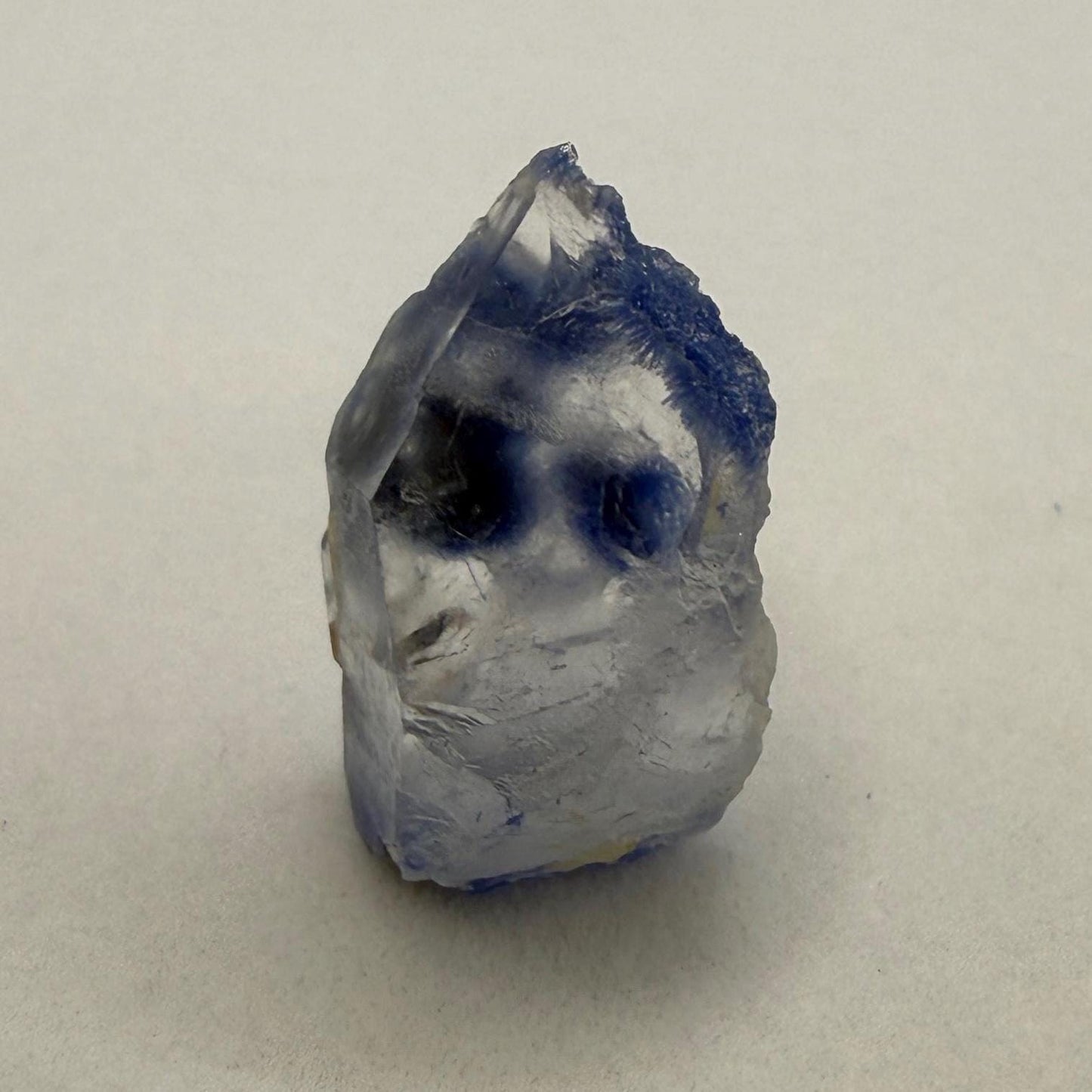Rare Blue Dumortierite Crystal: Brazilian Gemstone for Reiki and Meditation, 4.43g/22.15ct