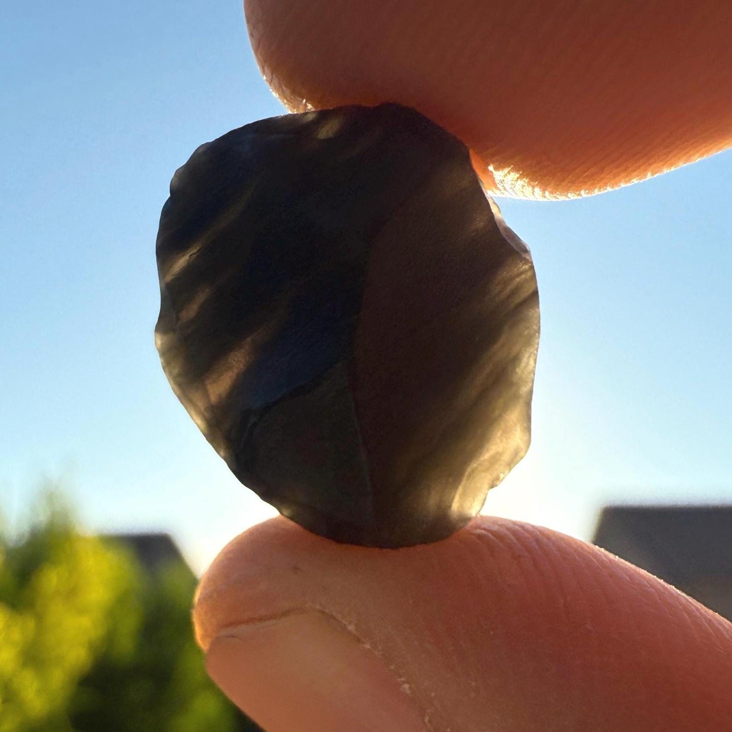 Saffordite Cintamani Stone Specimen: Rare Arizona Pseudo-Tektite, 3.63 grams