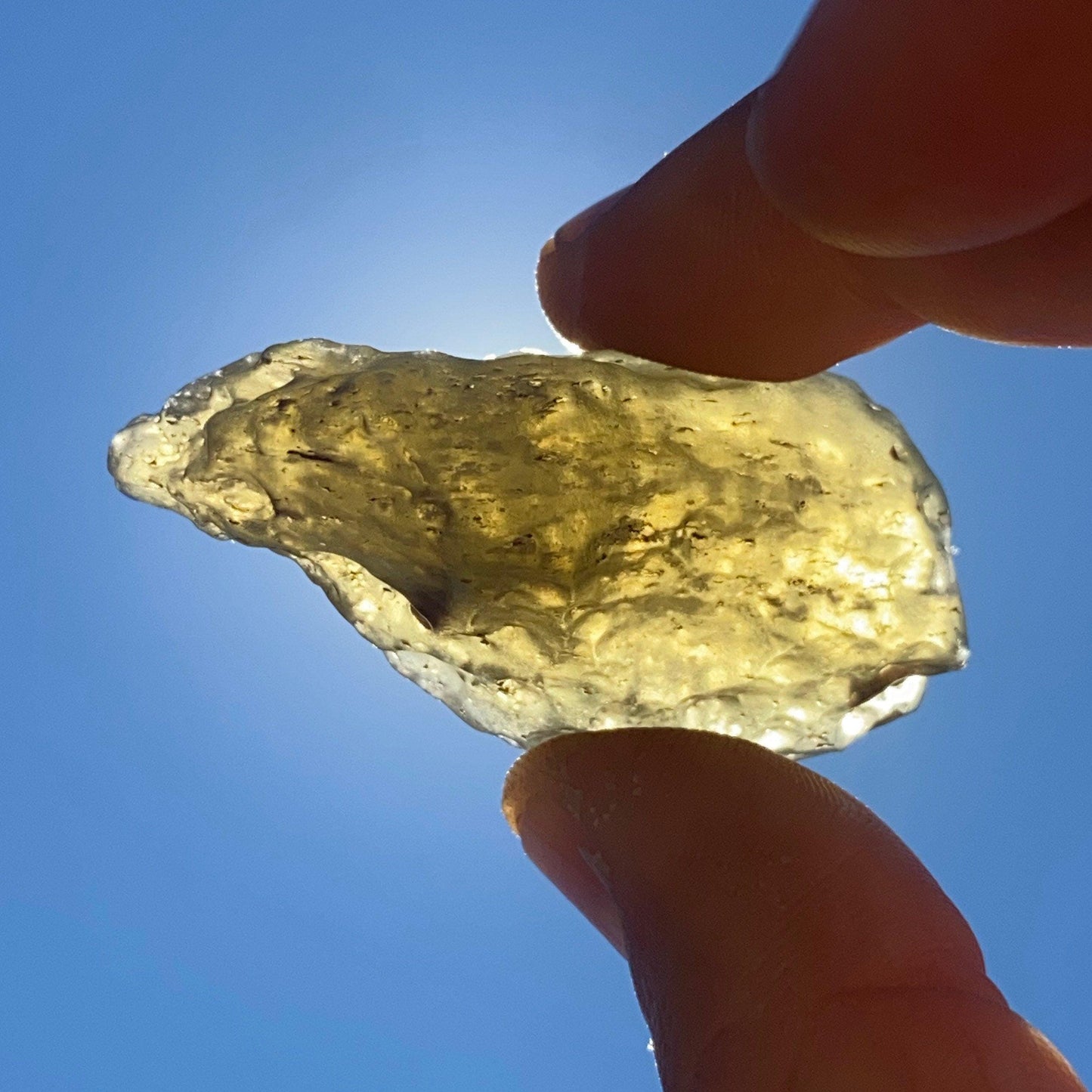 Rare Green Libyan Desert Glass Tektite: Manifestation Talisman, 22.26 grams