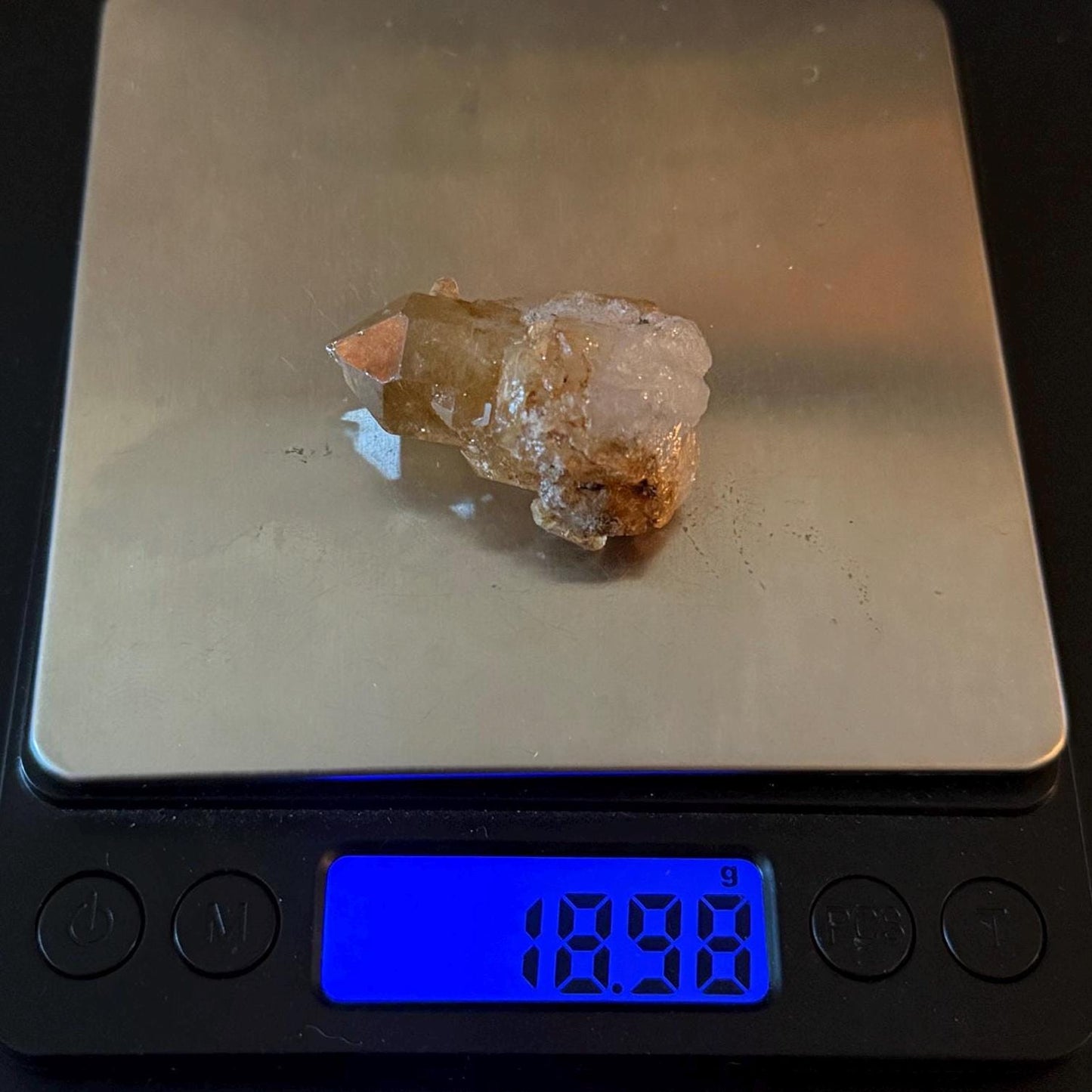 Golden Rutilated Quartz Crystal: Brazilian Fine Crystal, 18.98g