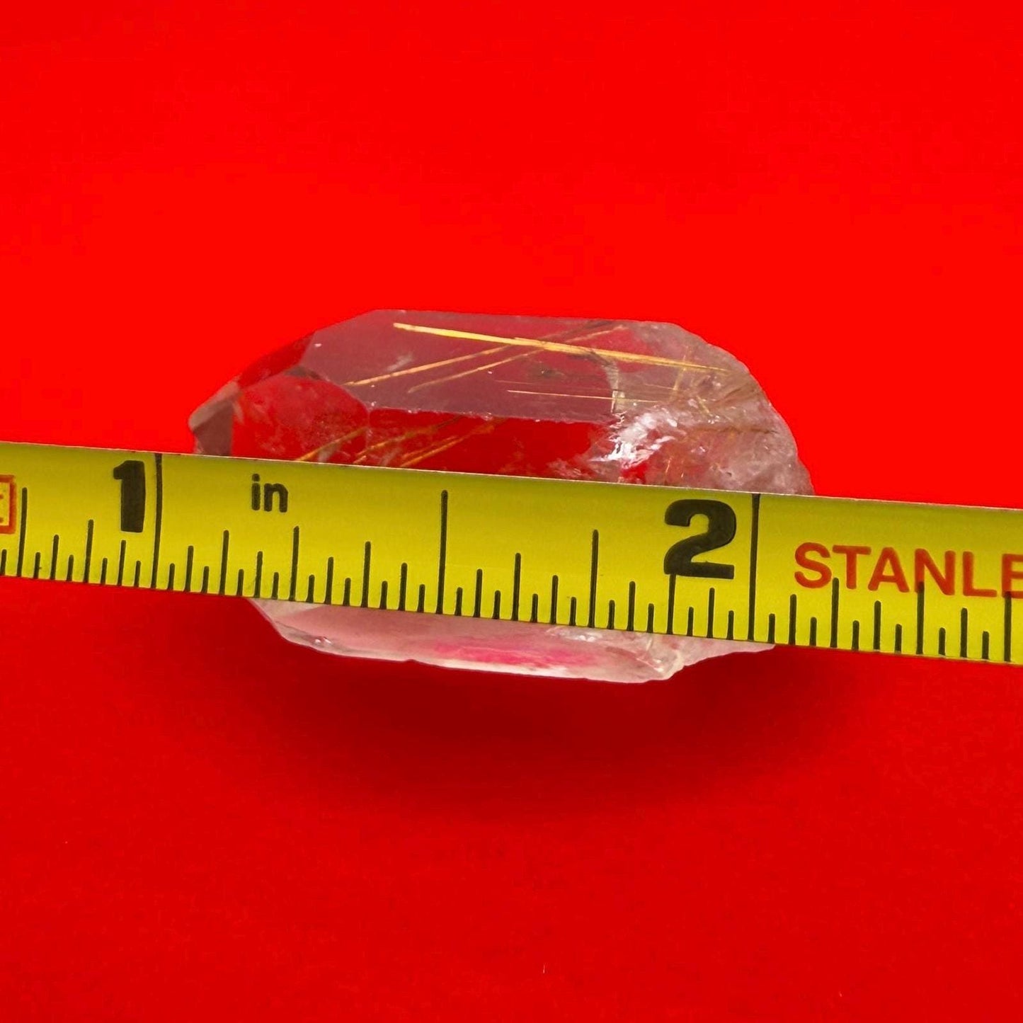Golden Rutilated Quartz Crystal: Brazilian Fine Crystal, 12.77 grams