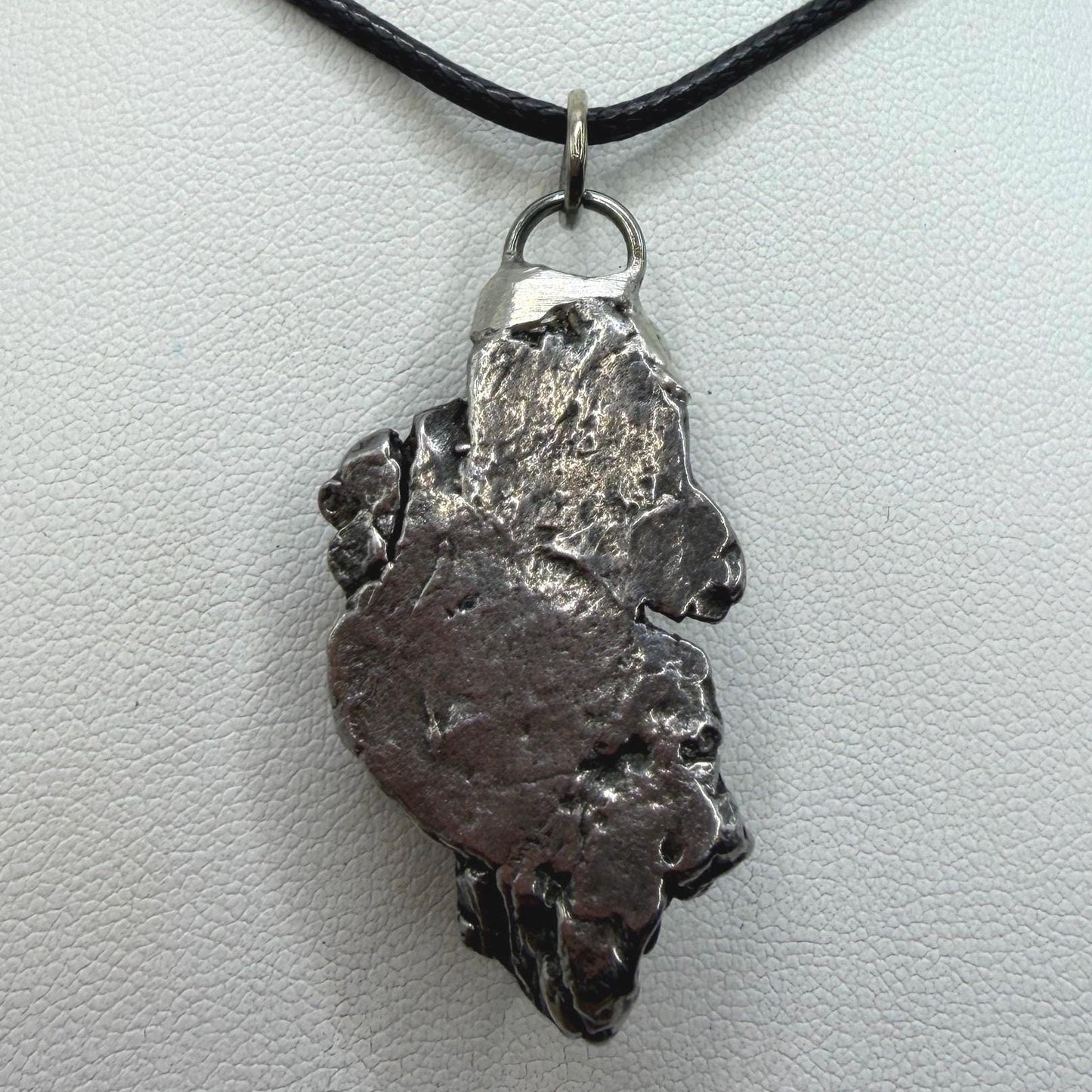 Campo del Cielo Meteorite Pendant, Authentic Astronomy Gift, Cosmic Jewelry, 17.51 grams