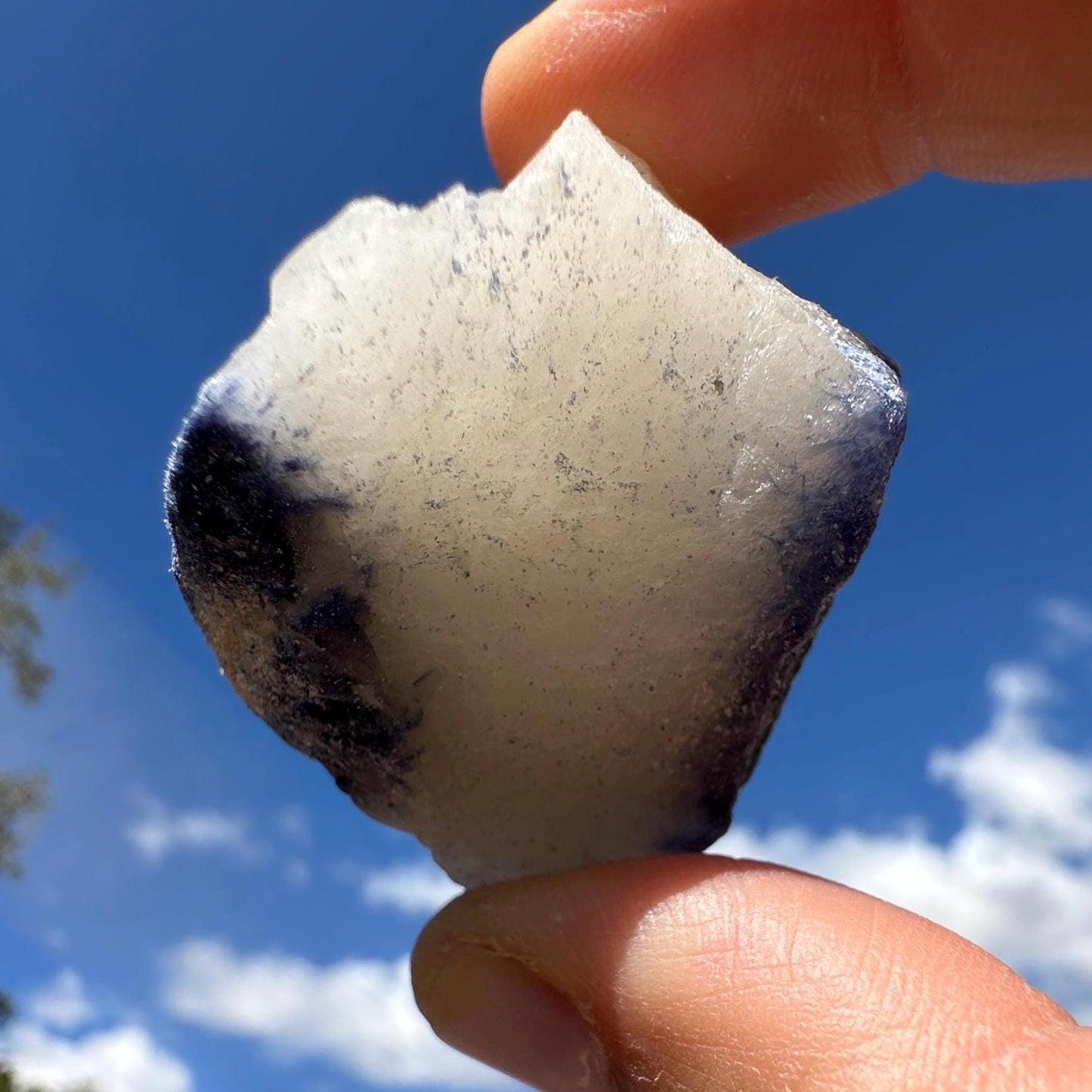 Raw Dumortierite Crystal, Vibrant Blue Mineral Specimen (58.73 grams)